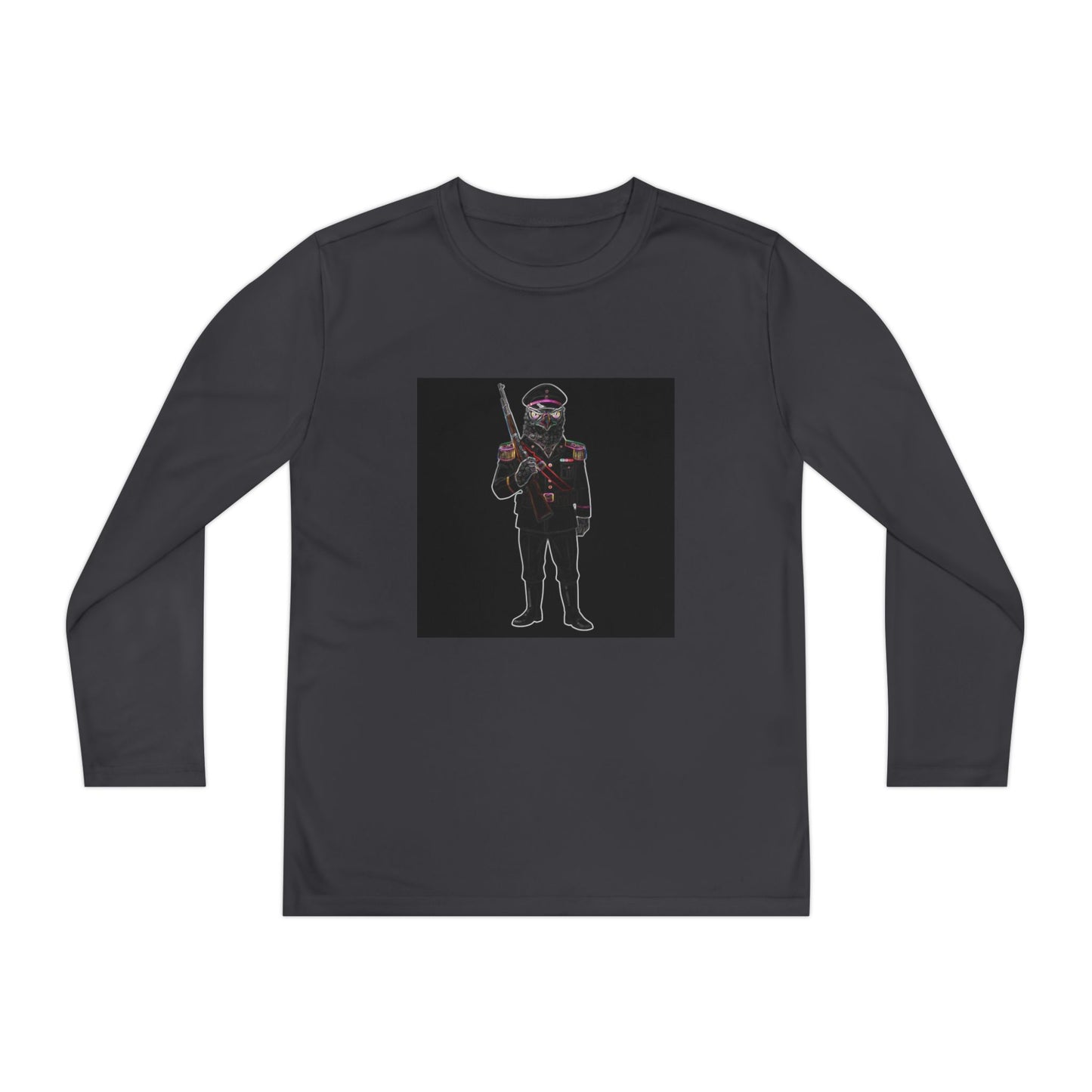 Agent Quacks Series Youth Long Sleeve Competitor Tee - General Talon Design