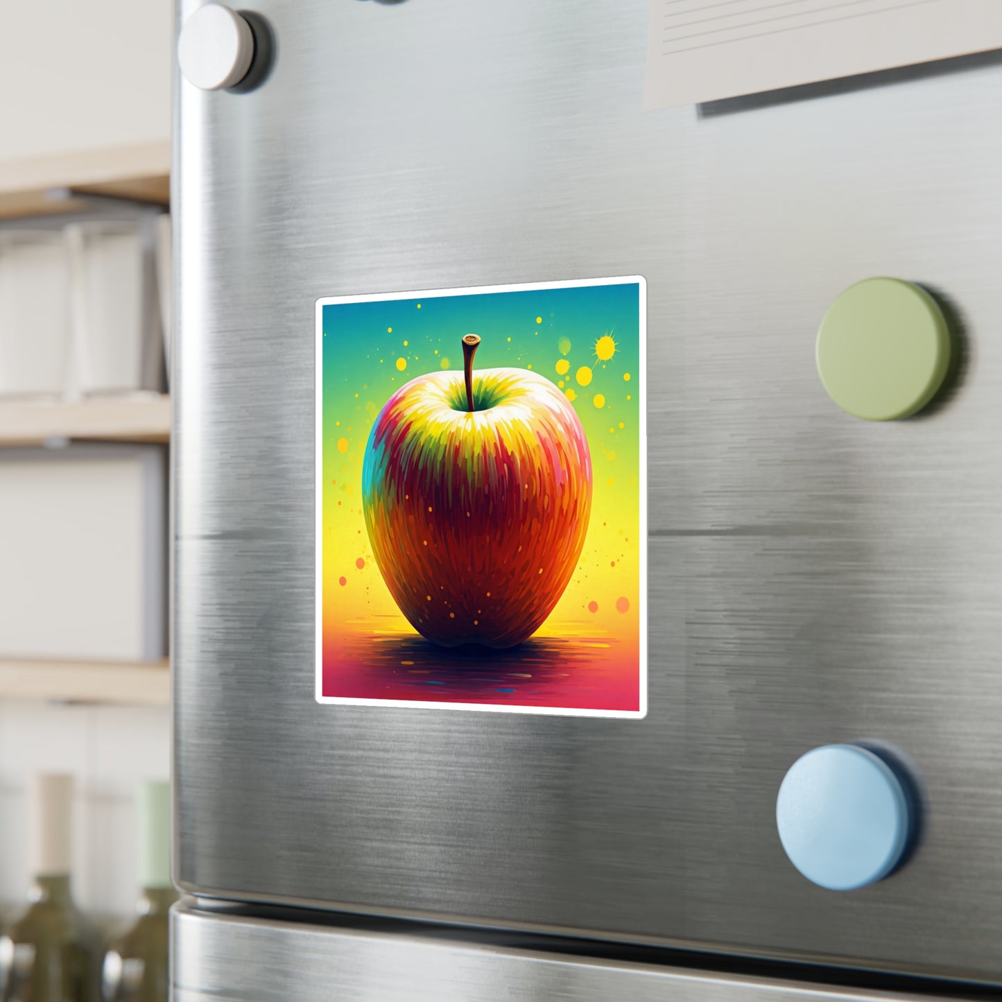 Vibrant Apple Kiss-Cut Vinyl Decals