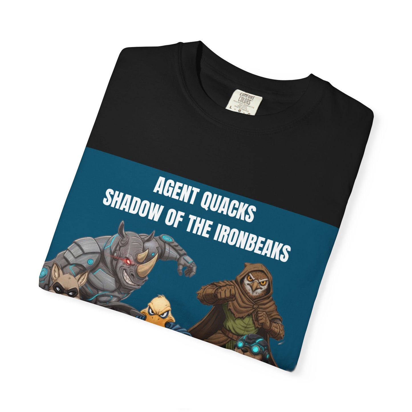 Agent Quacks – Shadow of the Iron Beaks | Unisex Garment-Dyed T-Shirt