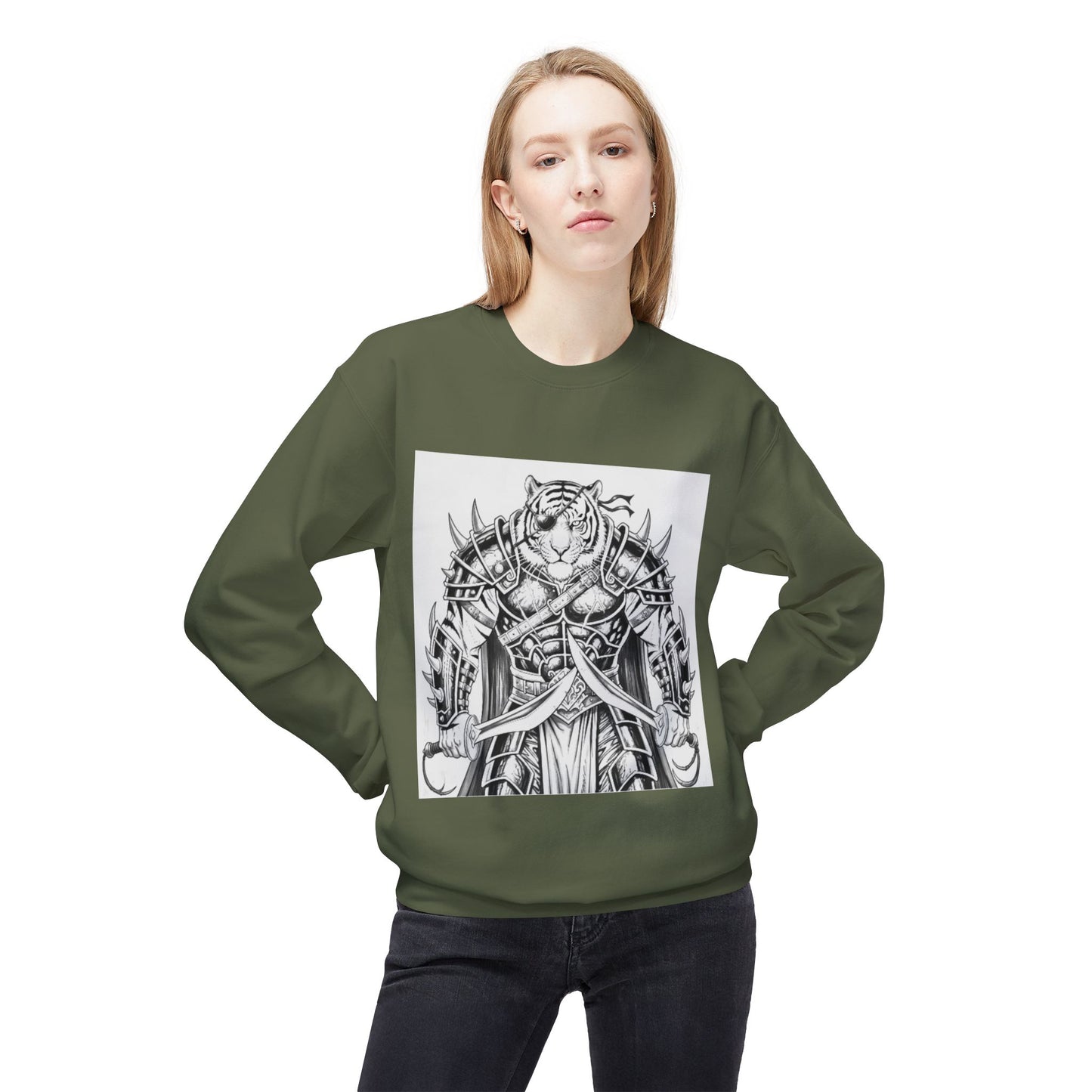 Agent Quacks Series Unisex Midweight Softstyle Fleece Crewneck Sweatshirt - Vaelros Design