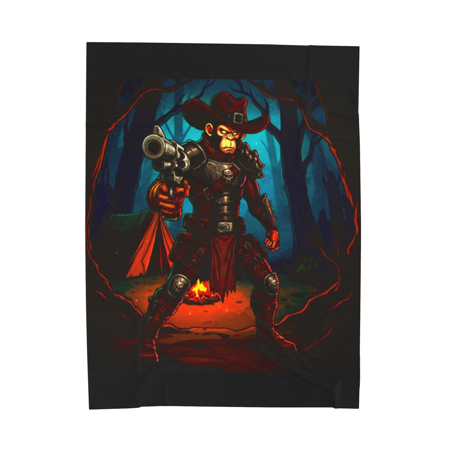Halloween Agent Quacks Series Velveteen Plush Blanket - Monster Hunter Xavier Design