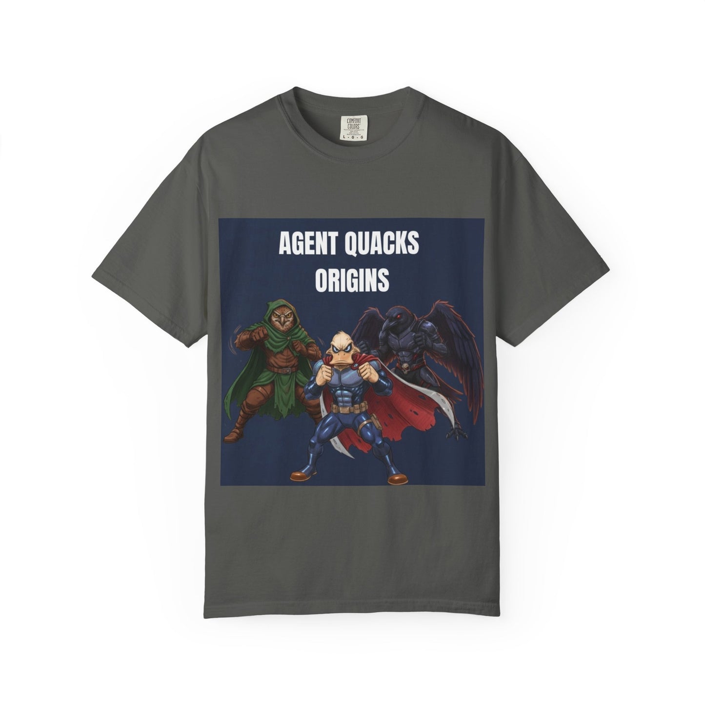 Agent Quacks – Origins | Unisex Garment-Dyed T-Shirt