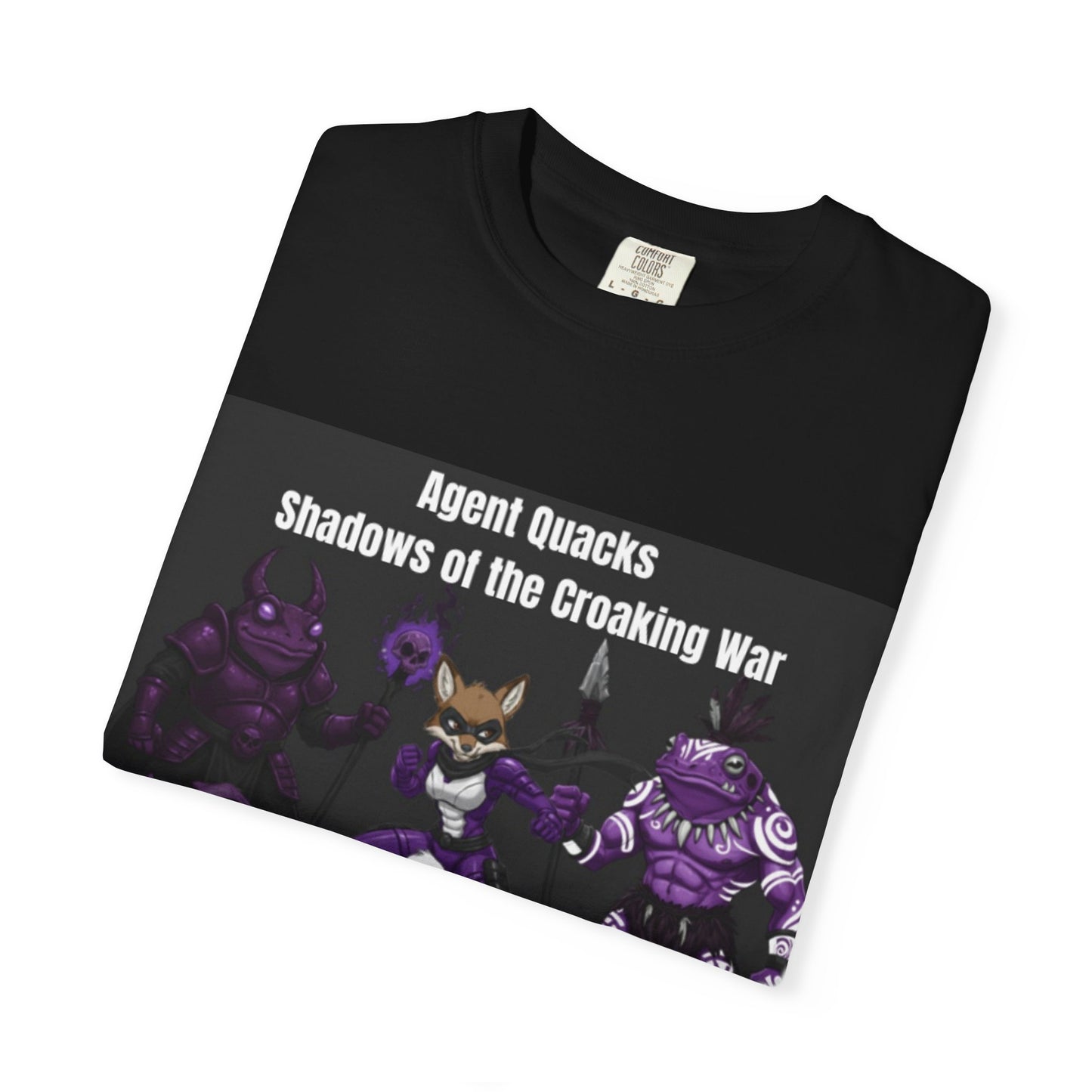 Agent Quacks – Shadows of the Croaking War | Unisex Garment-Dyed T-Shirt