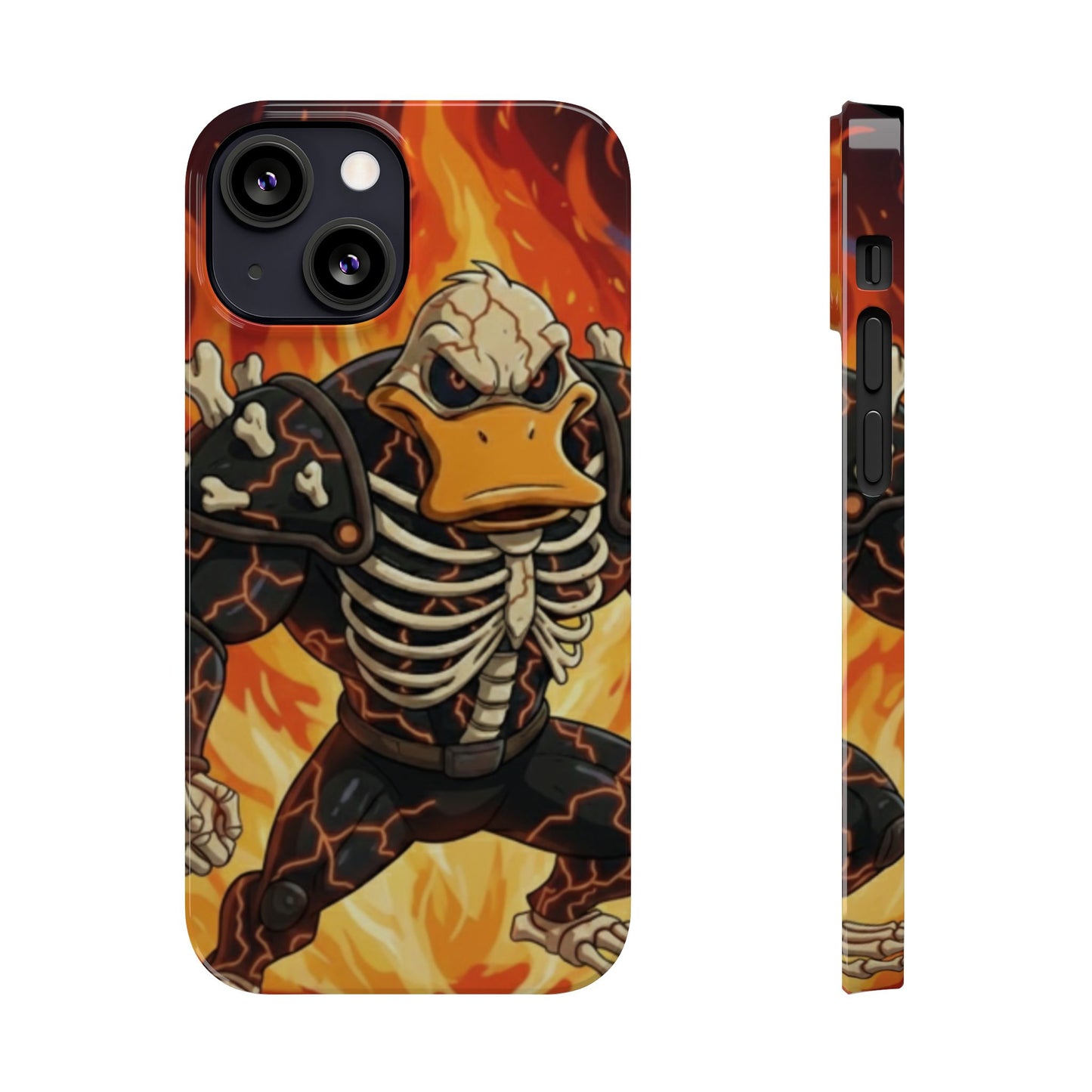 Halloween Agent Quacks Series Slim Phone Cases - Skeleton Quacks Design