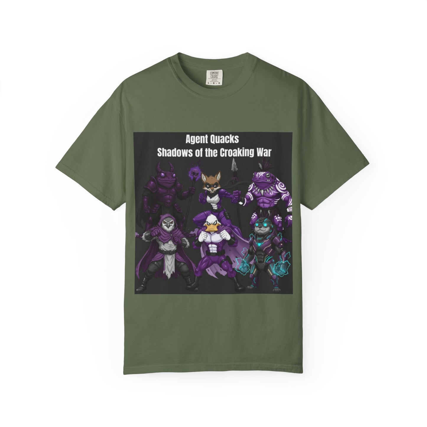 Agent Quacks – Shadows of the Croaking War | Unisex Garment-Dyed T-Shirt
