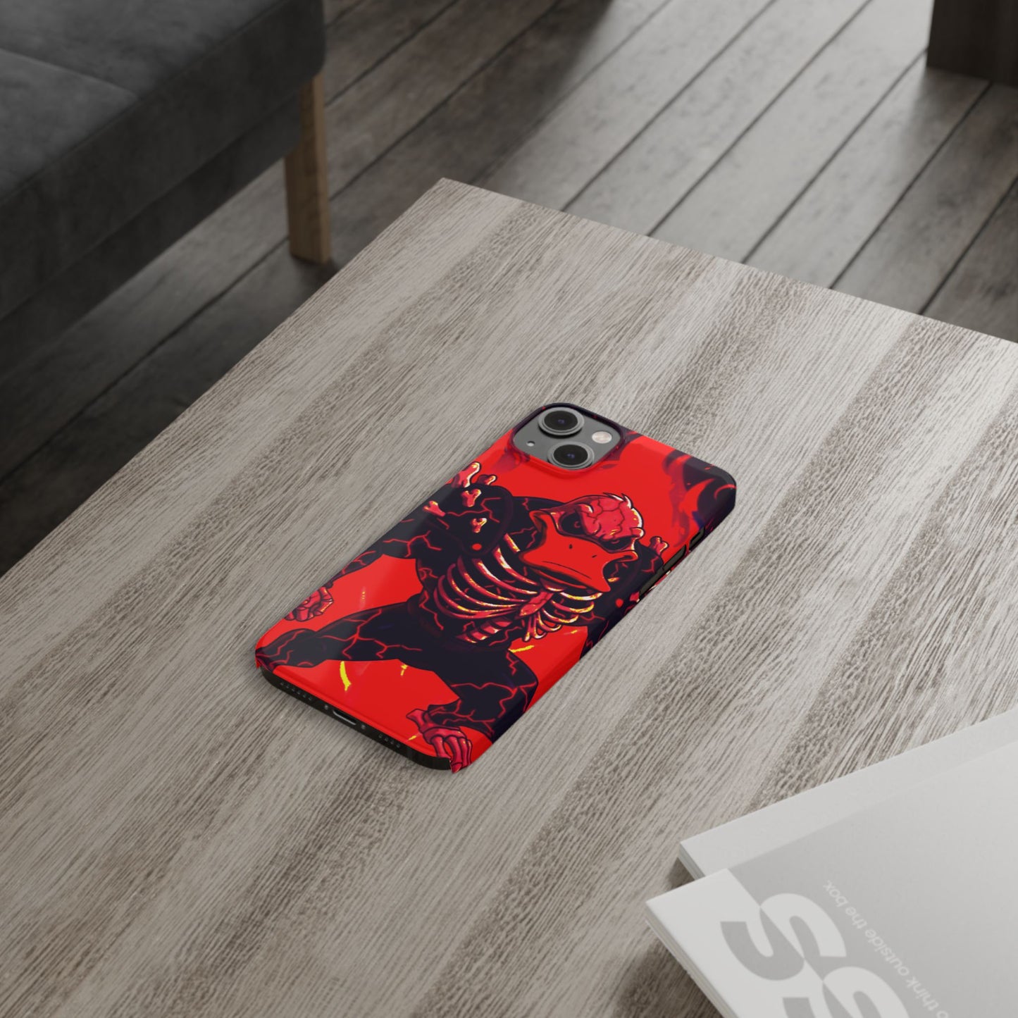 Halloween Agent Quacks Series Slim Phone Cases - Skeleton Quacks Design