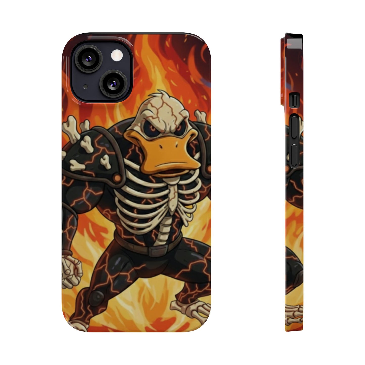 Halloween Agent Quacks Series Slim Phone Cases - Skeleton Quacks Design
