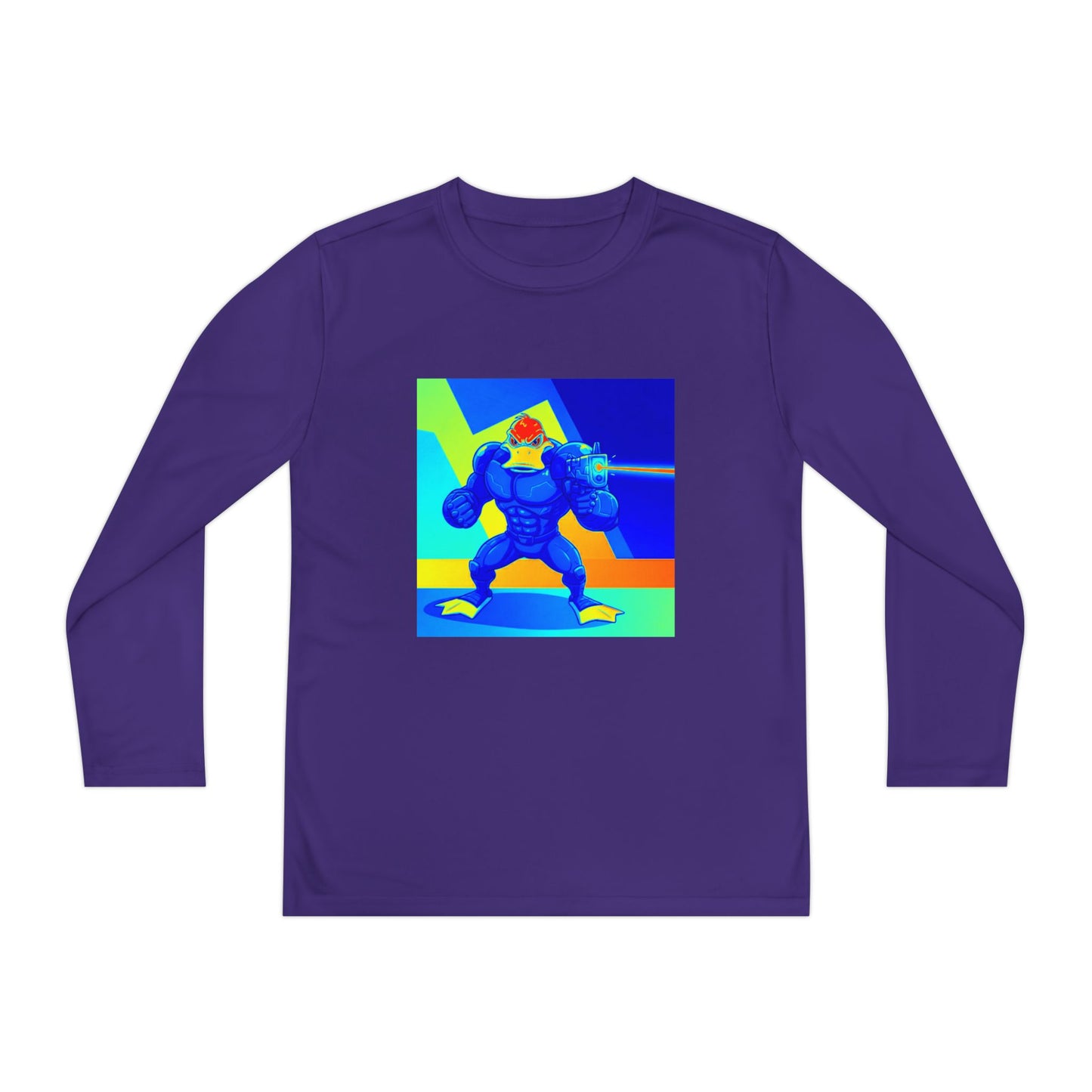 Agent Quacks Series Youth Long Sleeve Competitor Tee - Quacks Design