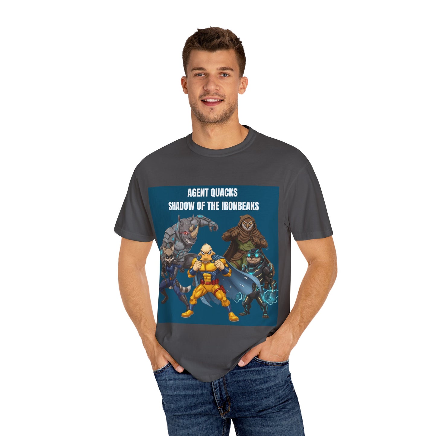 Agent Quacks – Shadow of the Iron Beaks | Unisex Garment-Dyed T-Shirt