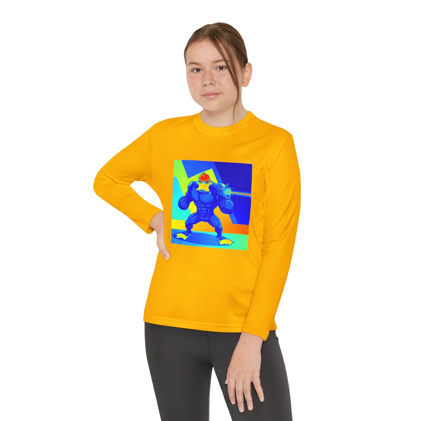 Agent Quacks Series Youth Long Sleeve Competitor Tee - Quacks Design