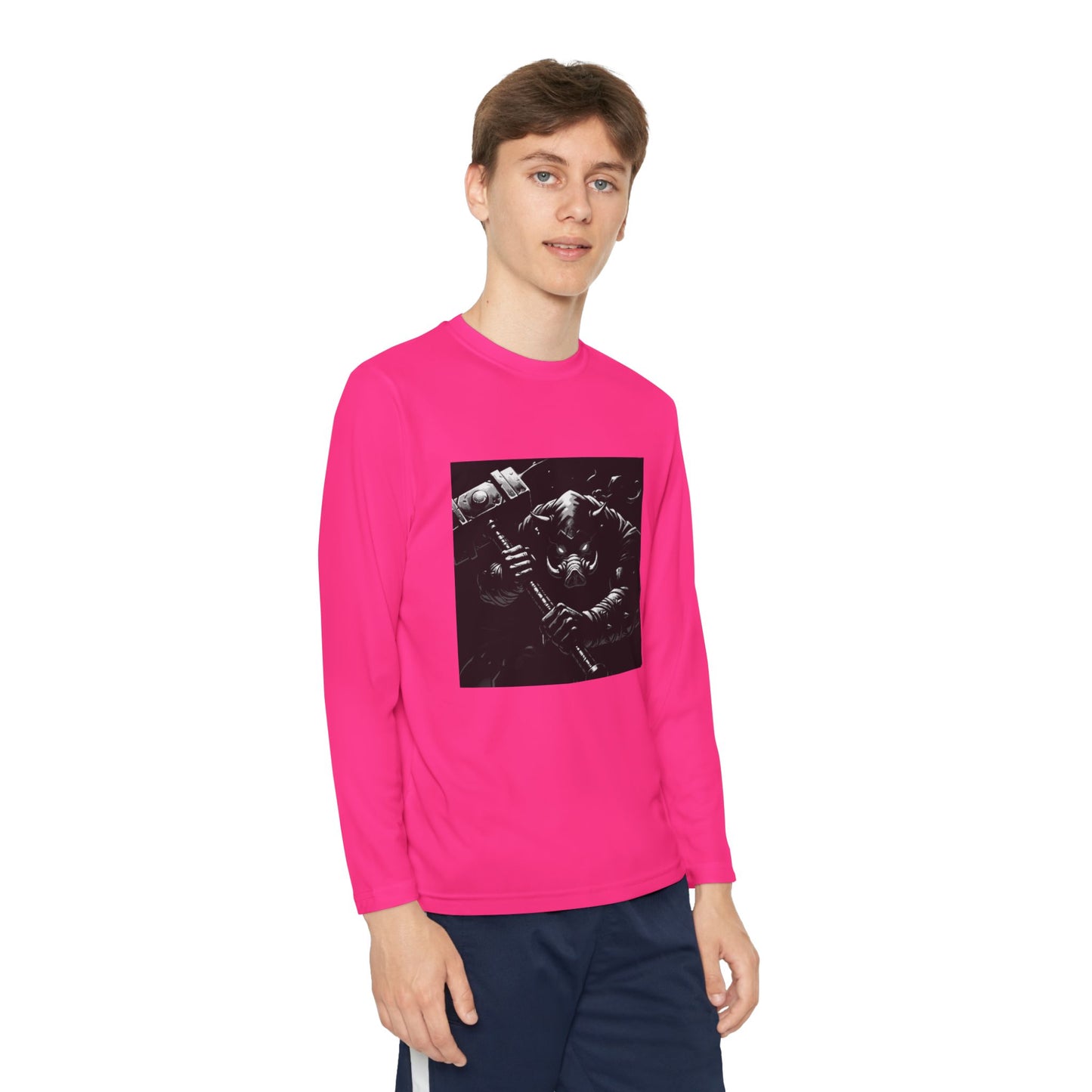 Agent Quacks Series Youth Long Sleeve Competitor Tee - Bloodtusk Design
