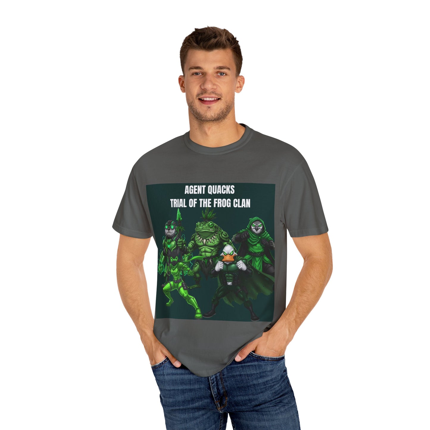 Agent Quacks – The Trial of the Frog Clan | Unisex Garment-Dyed T-Shirt