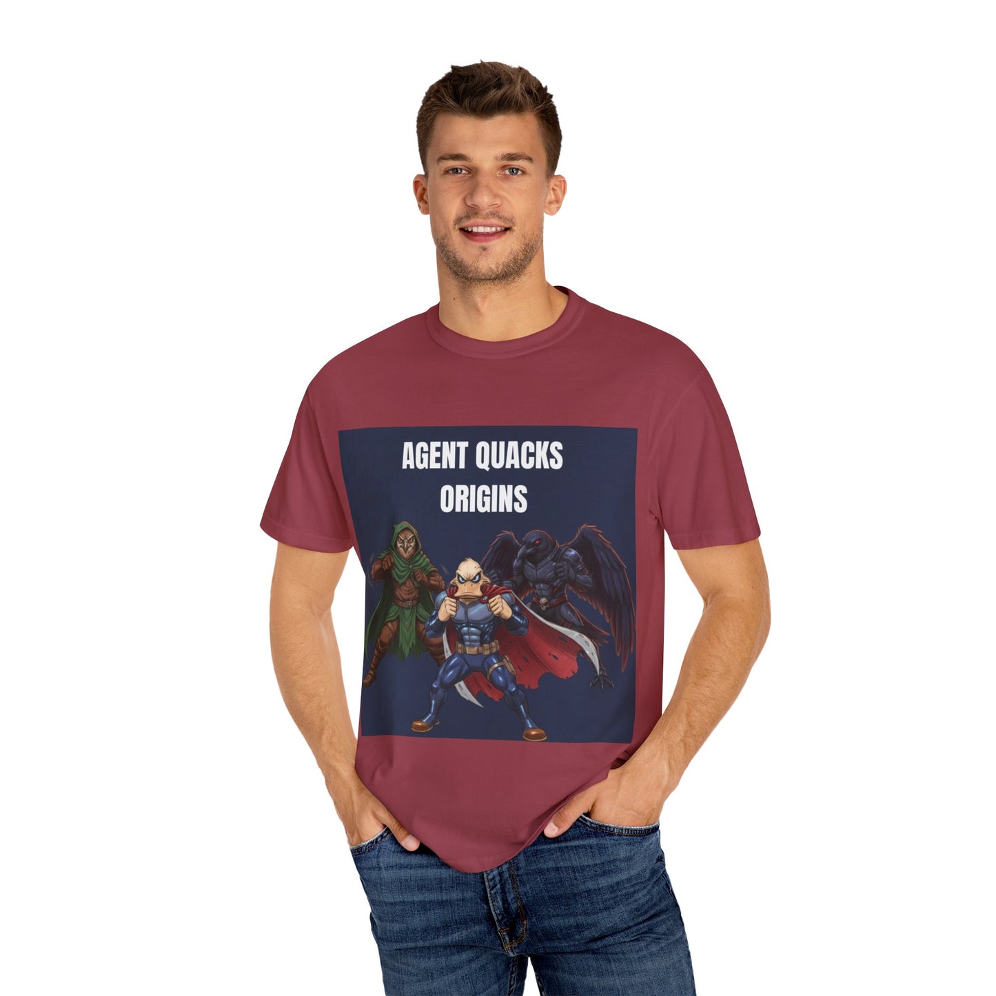 Agent Quacks – Origins | Unisex Garment-Dyed T-Shirt