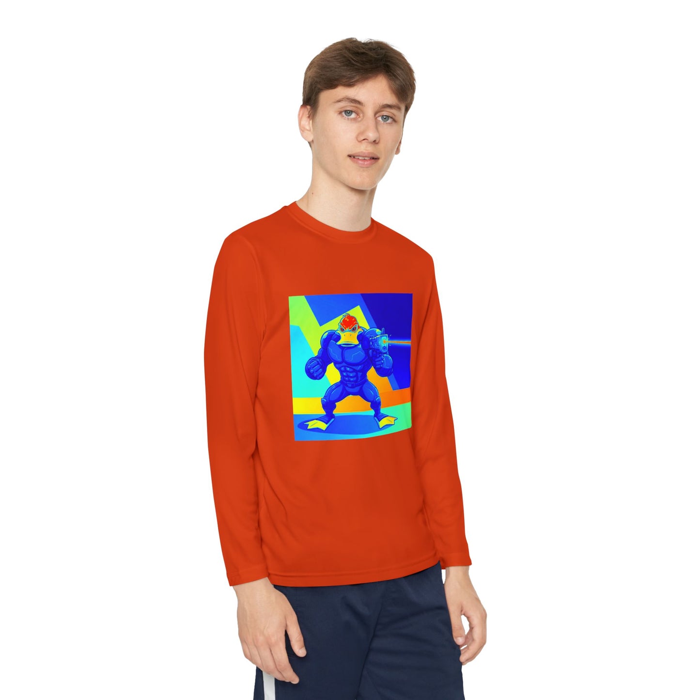 Agent Quacks Series Youth Long Sleeve Competitor Tee - Quacks Design