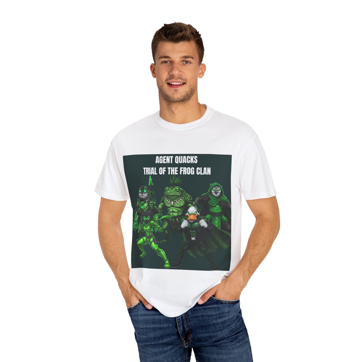 Agent Quacks – The Trial of the Frog Clan | Unisex Garment-Dyed T-Shirt