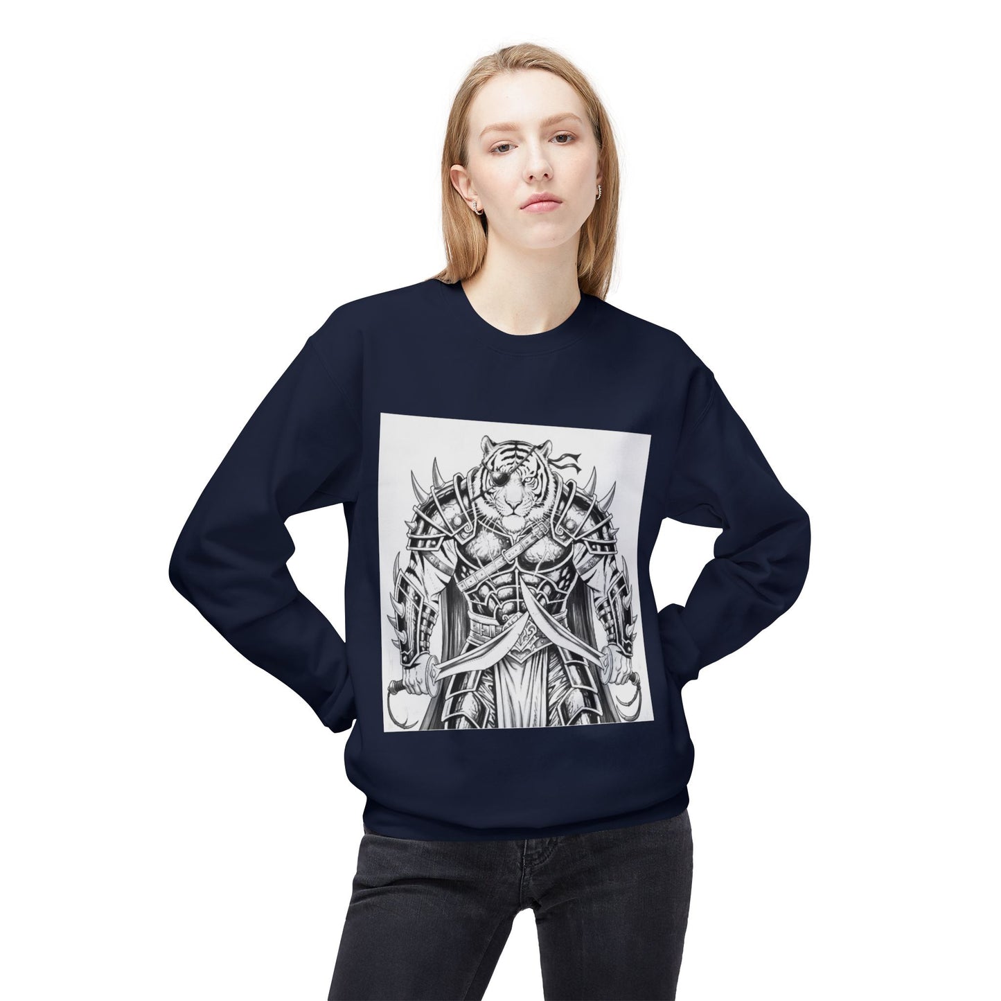 Agent Quacks Series Unisex Midweight Softstyle Fleece Crewneck Sweatshirt - Vaelros Design