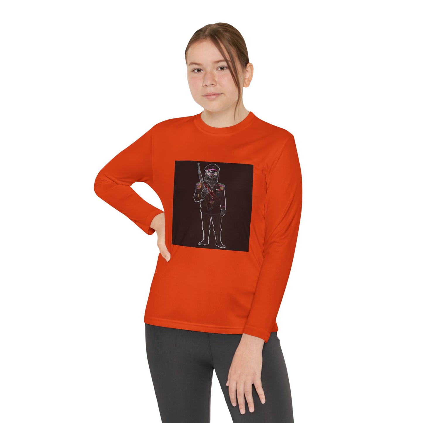 Agent Quacks Series Youth Long Sleeve Competitor Tee - General Talon Design