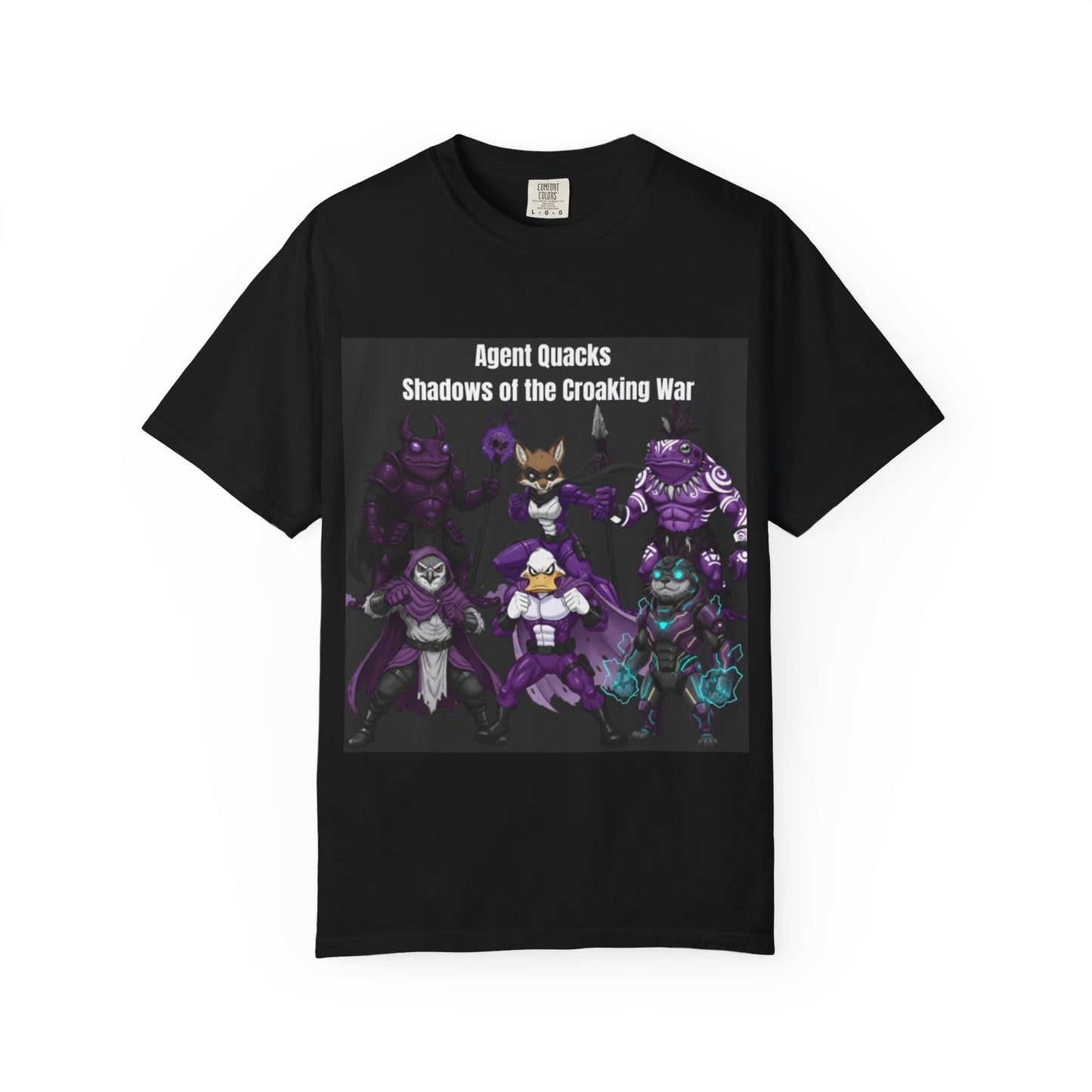 Agent Quacks – Shadows of the Croaking War | Unisex Garment-Dyed T-Shirt