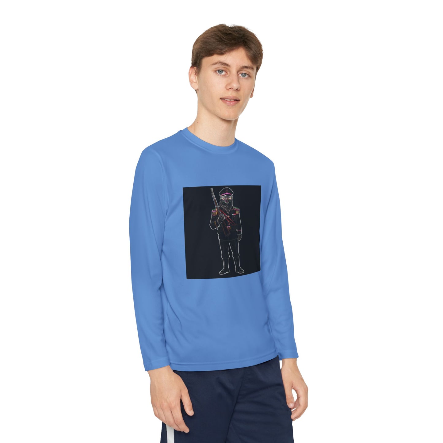 Agent Quacks Series Youth Long Sleeve Competitor Tee - General Talon Design