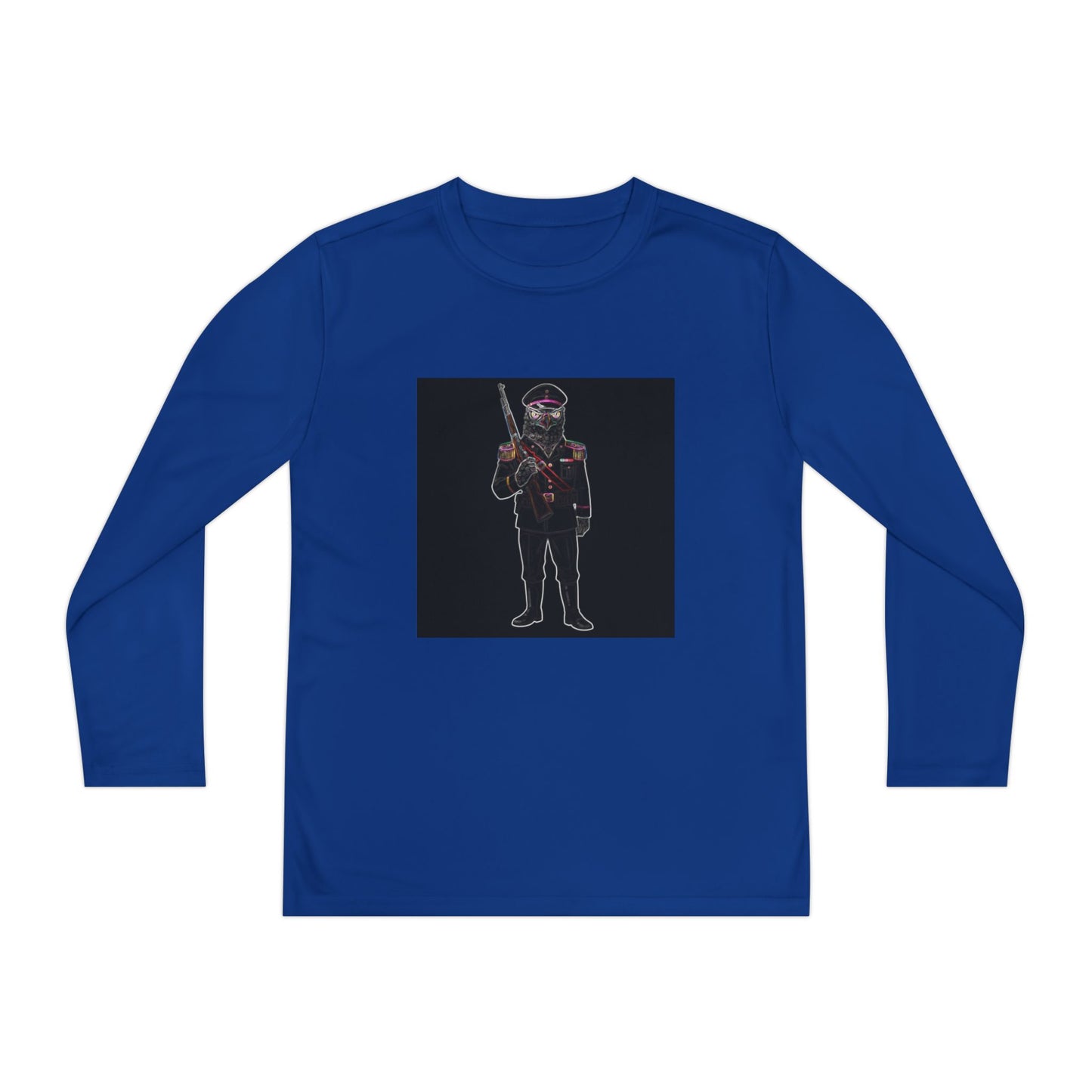 Agent Quacks Series Youth Long Sleeve Competitor Tee - General Talon Design