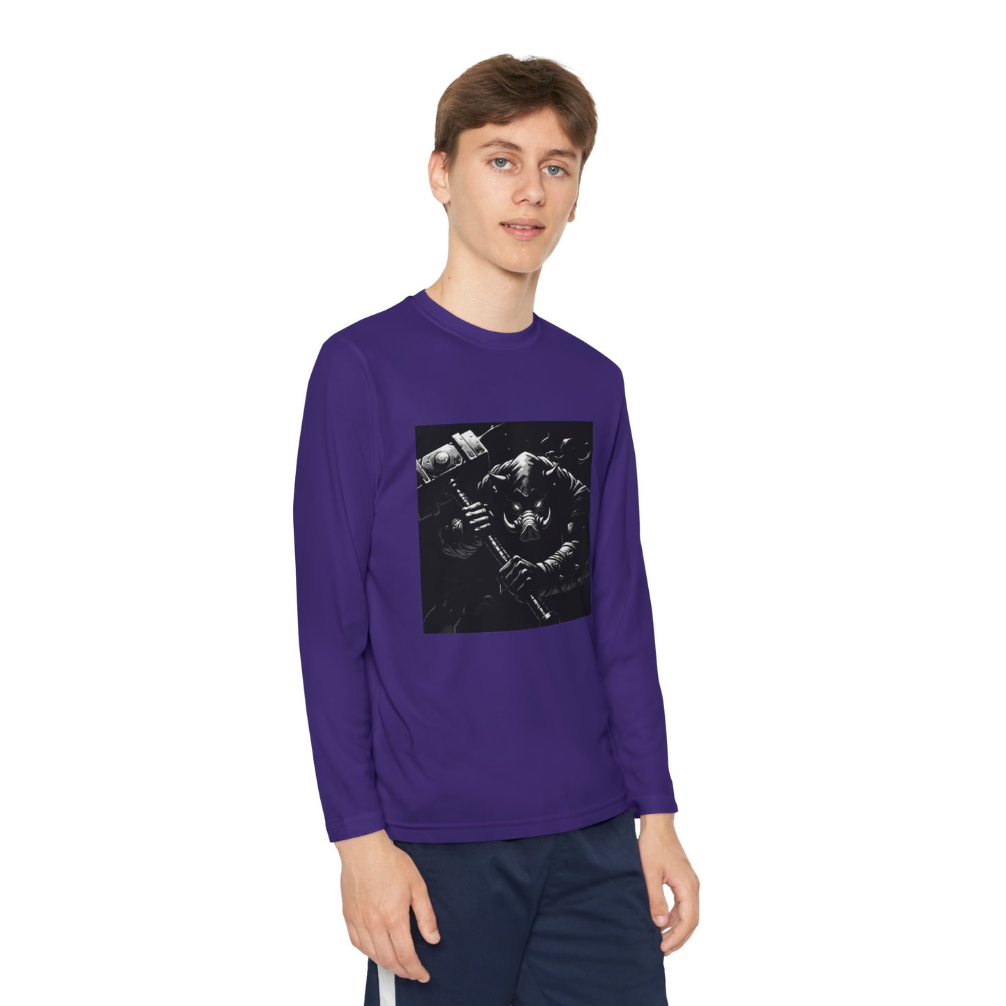Agent Quacks Series Youth Long Sleeve Competitor Tee - Bloodtusk Design