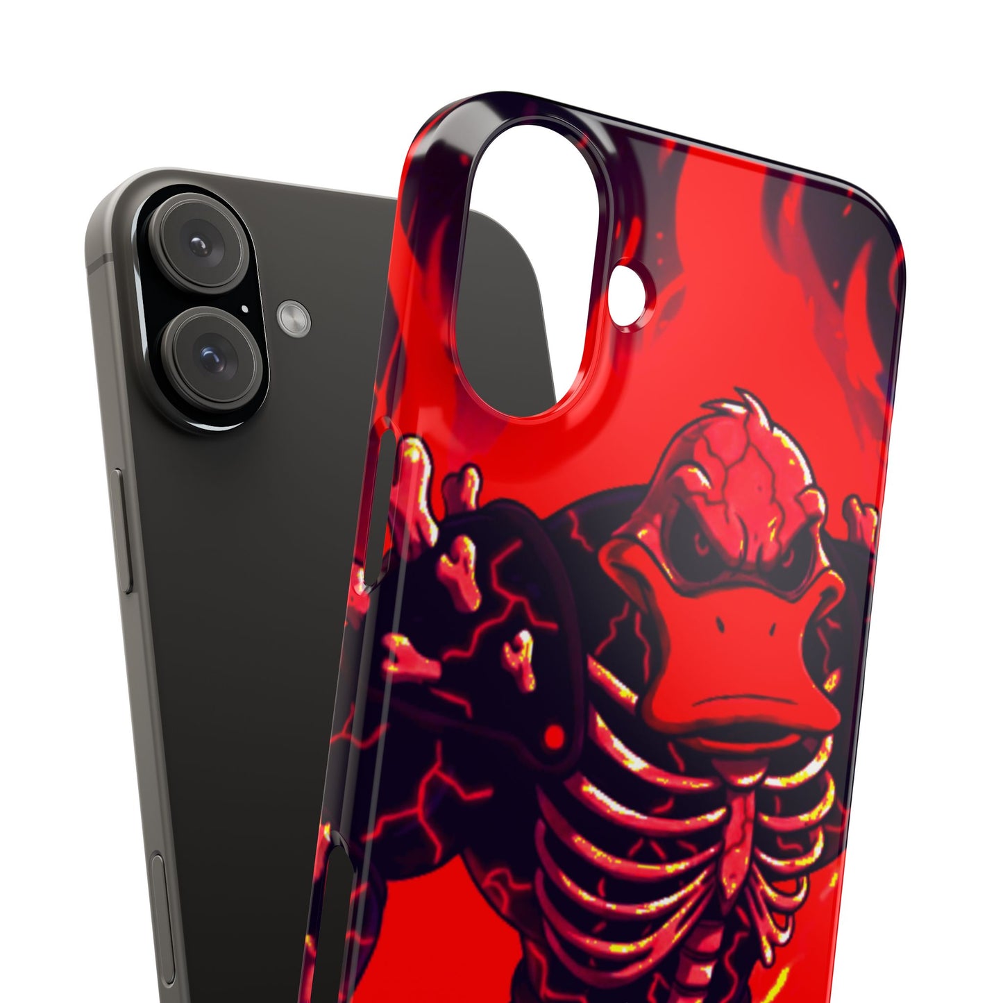Halloween Agent Quacks Series Slim Phone Cases - Skeleton Quacks Design