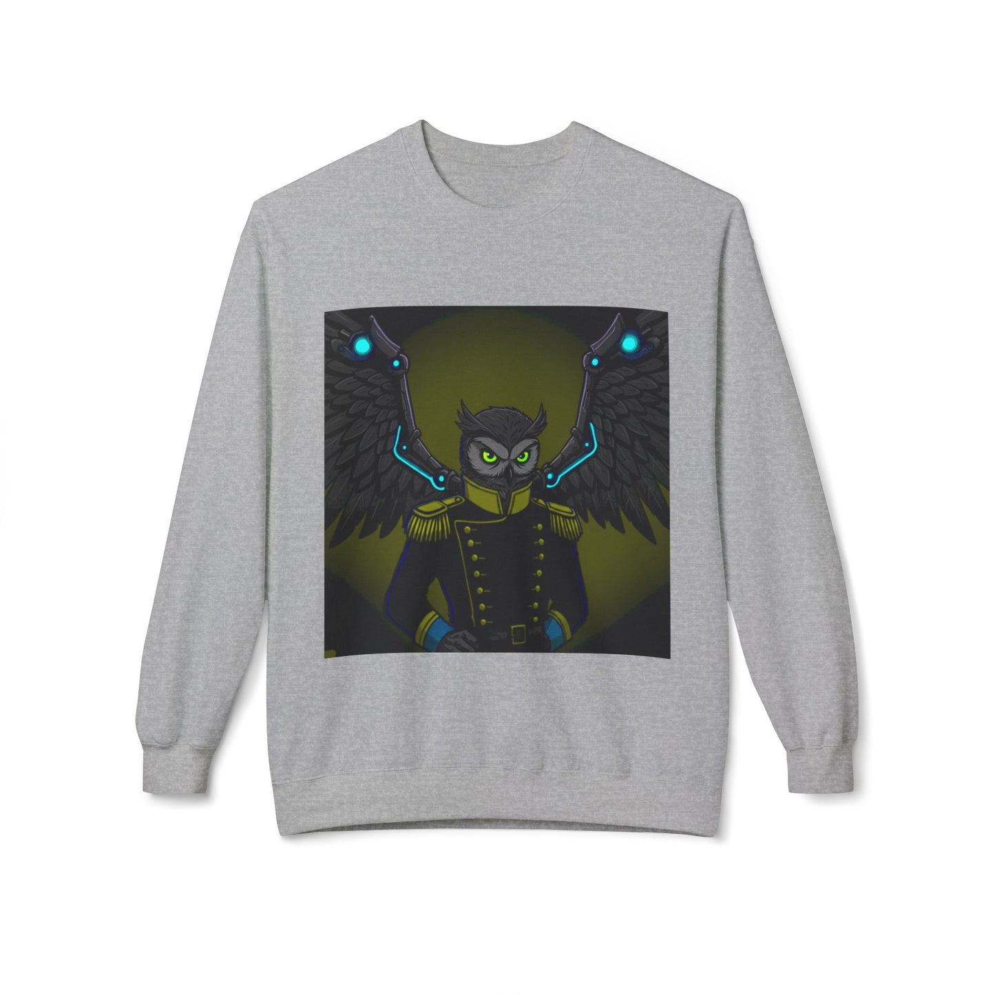Agent Quacks Series Unisex Midweight Softstyle Fleece Crewneck Sweatshirt - General Onyx Design