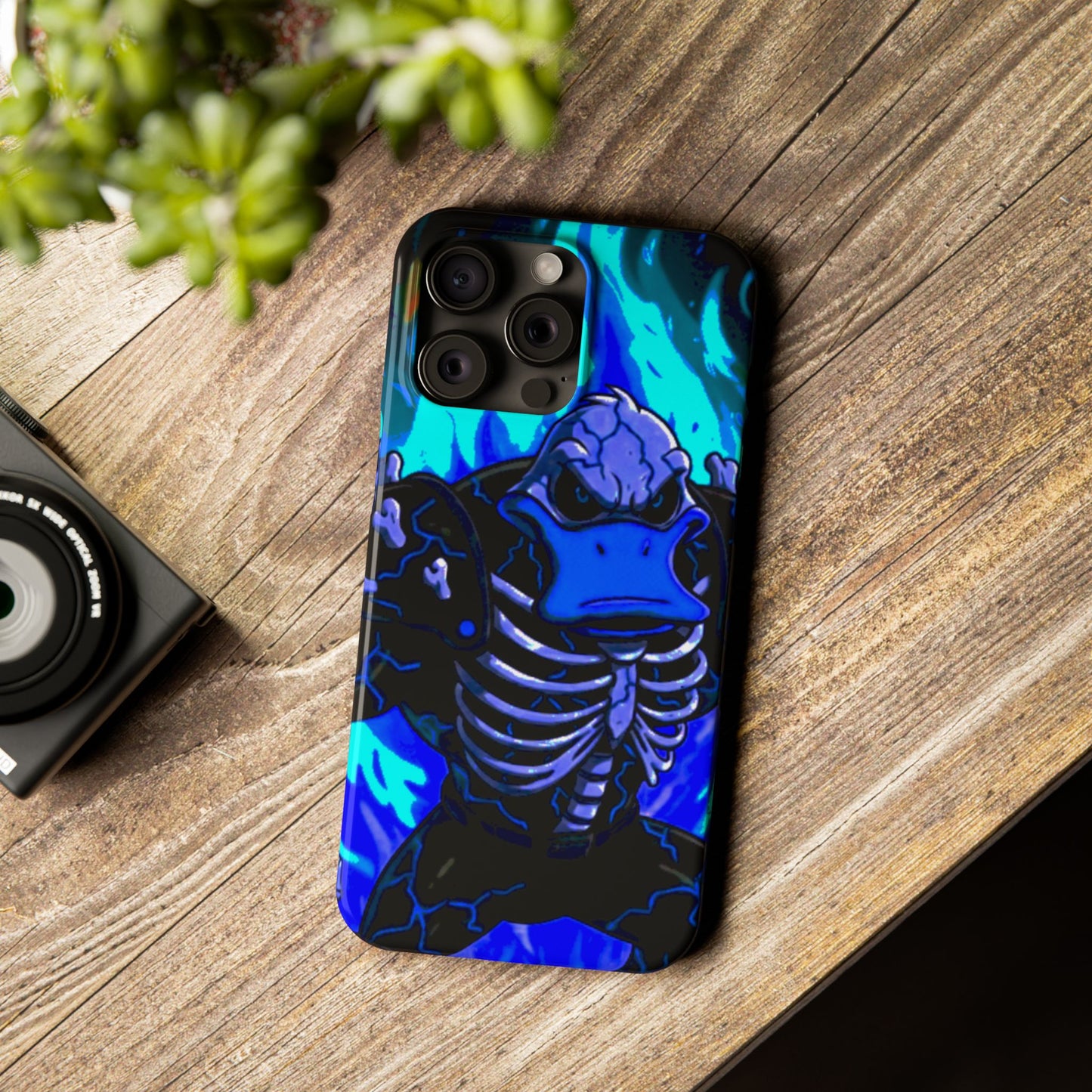 Halloween Agent Quacks Series Slim Phone Cases - Skeleton Quacks Design