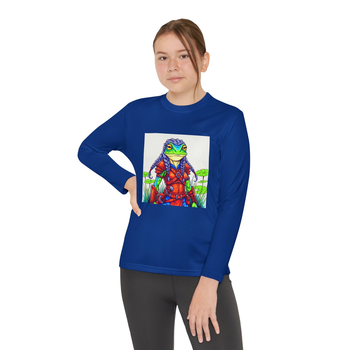 Agent Quacks Series Youth Long Sleeve Competitor Tee - Sarella Design