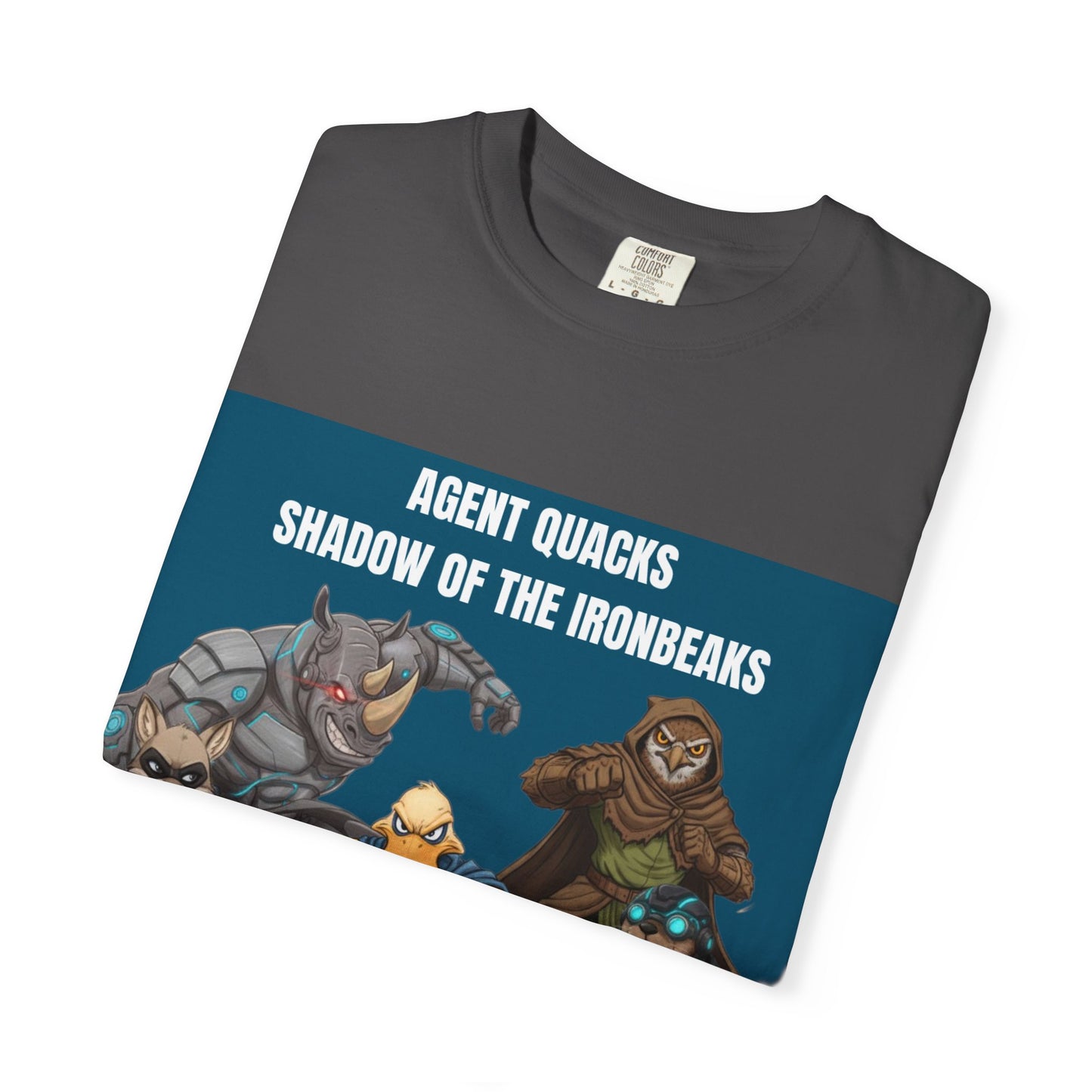Agent Quacks – Shadow of the Iron Beaks | Unisex Garment-Dyed T-Shirt