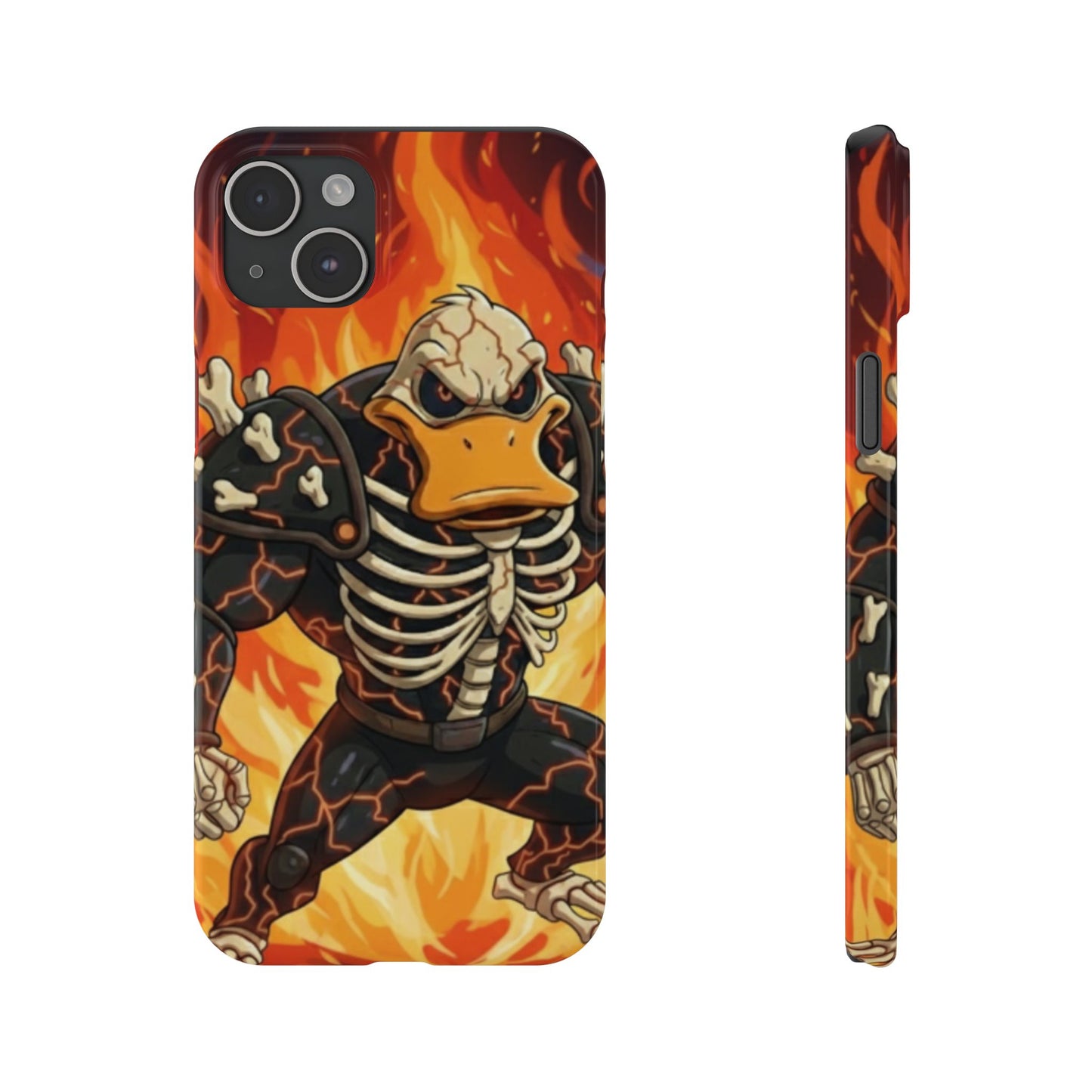 Halloween Agent Quacks Series Slim Phone Cases - Skeleton Quacks Design