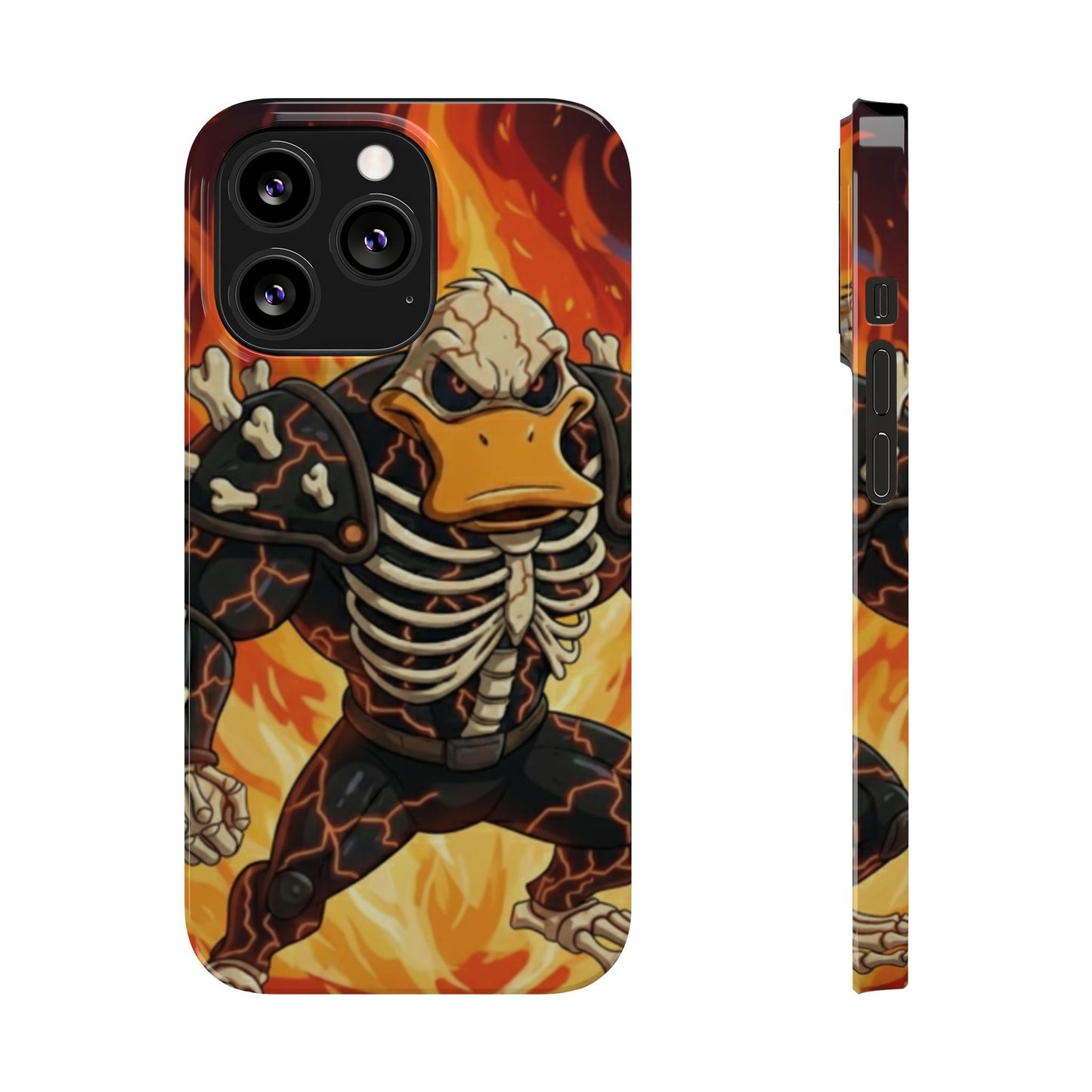 Halloween Agent Quacks Series Slim Phone Cases - Skeleton Quacks Design