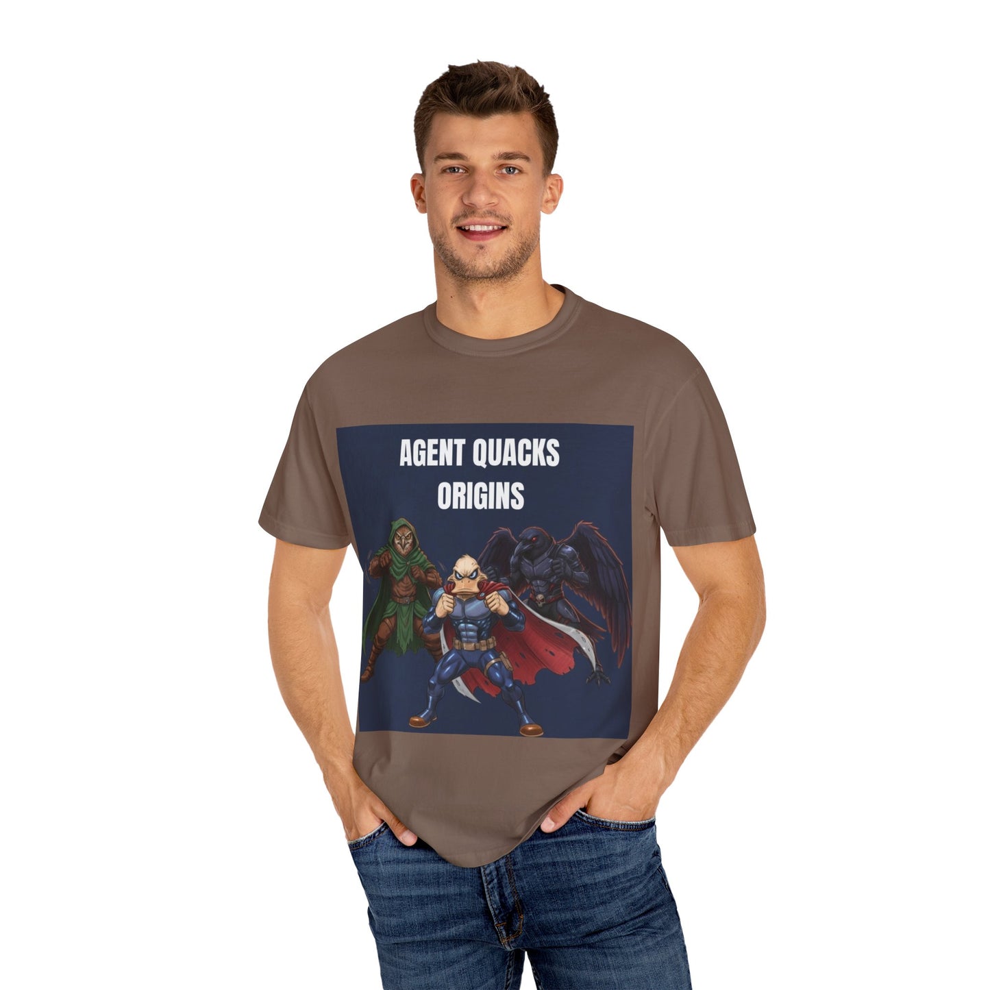 Agent Quacks – Origins | Unisex Garment-Dyed T-Shirt