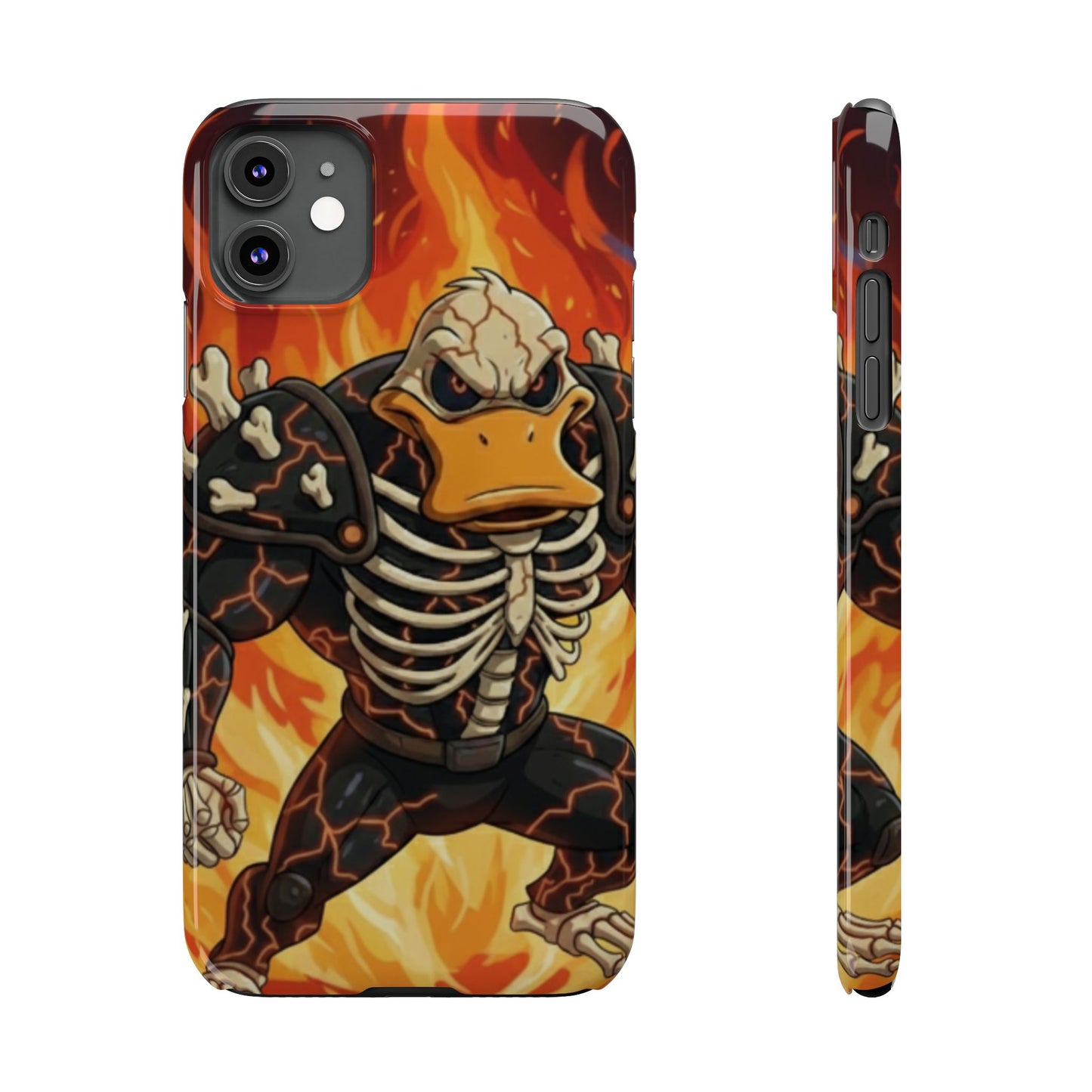 Halloween Agent Quacks Series Slim Phone Cases - Skeleton Quacks Design