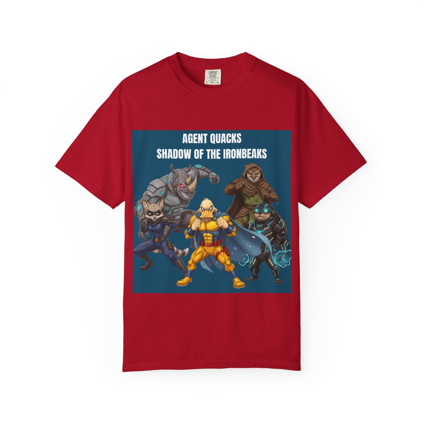 Agent Quacks – Shadow of the Iron Beaks | Unisex Garment-Dyed T-Shirt