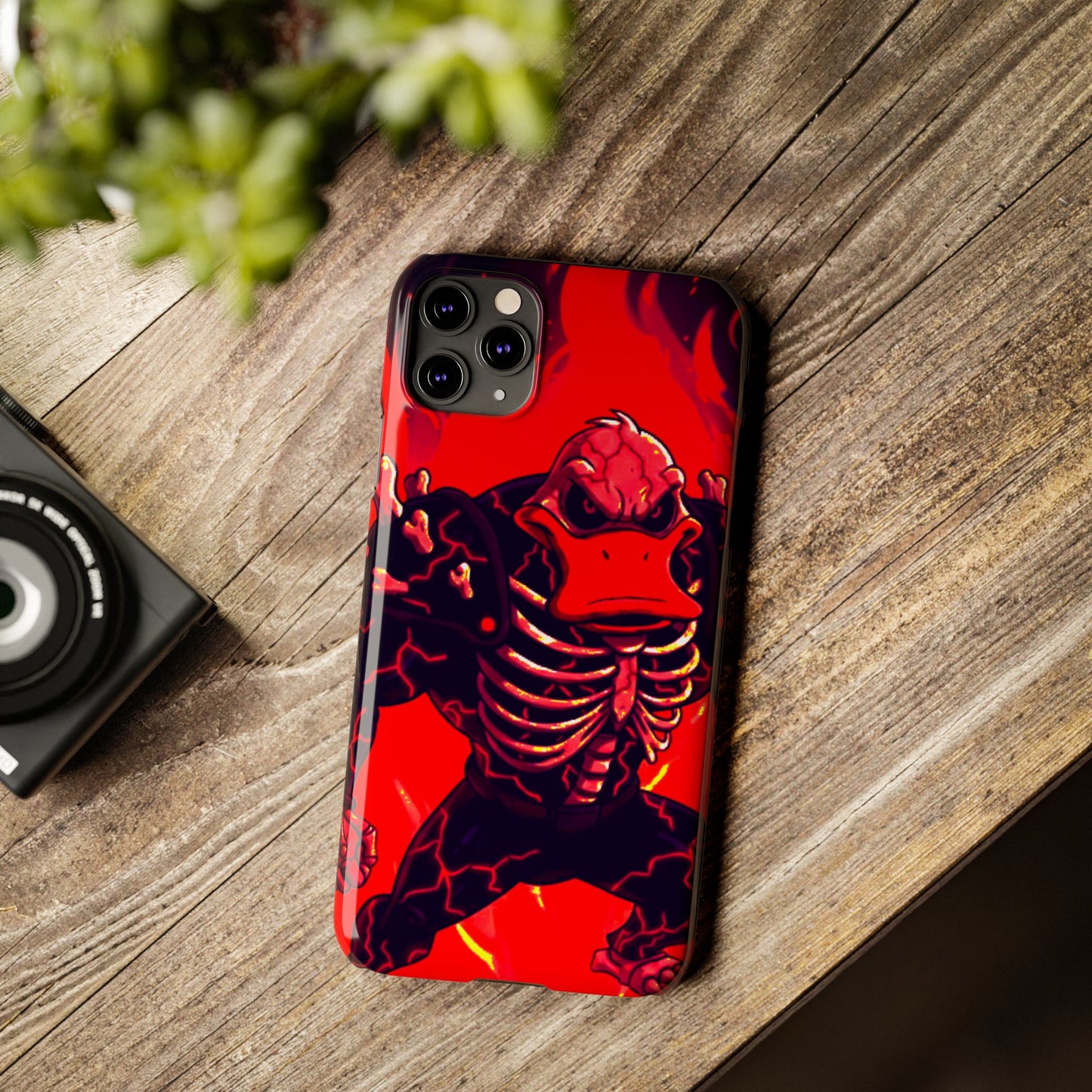 Halloween Agent Quacks Series Slim Phone Cases - Skeleton Quacks Design