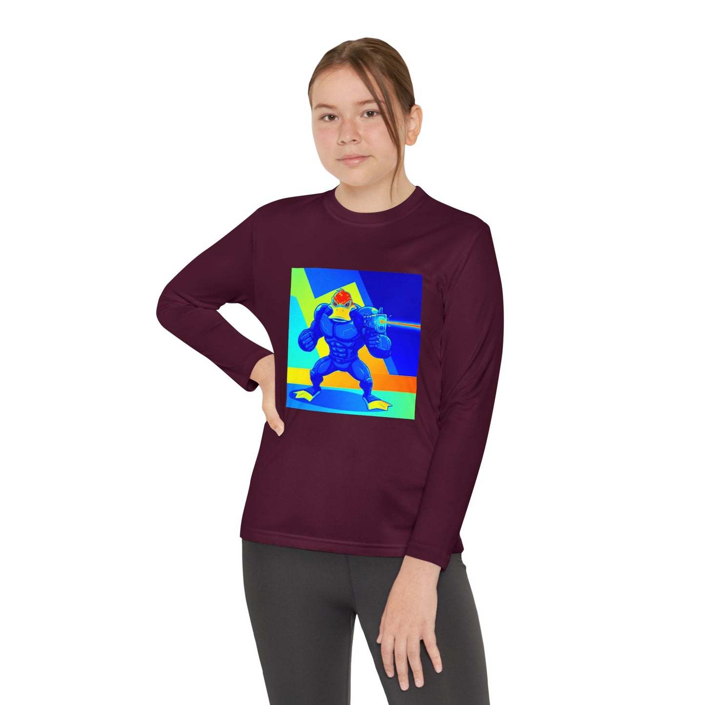 Agent Quacks Series Youth Long Sleeve Competitor Tee - Quacks Design