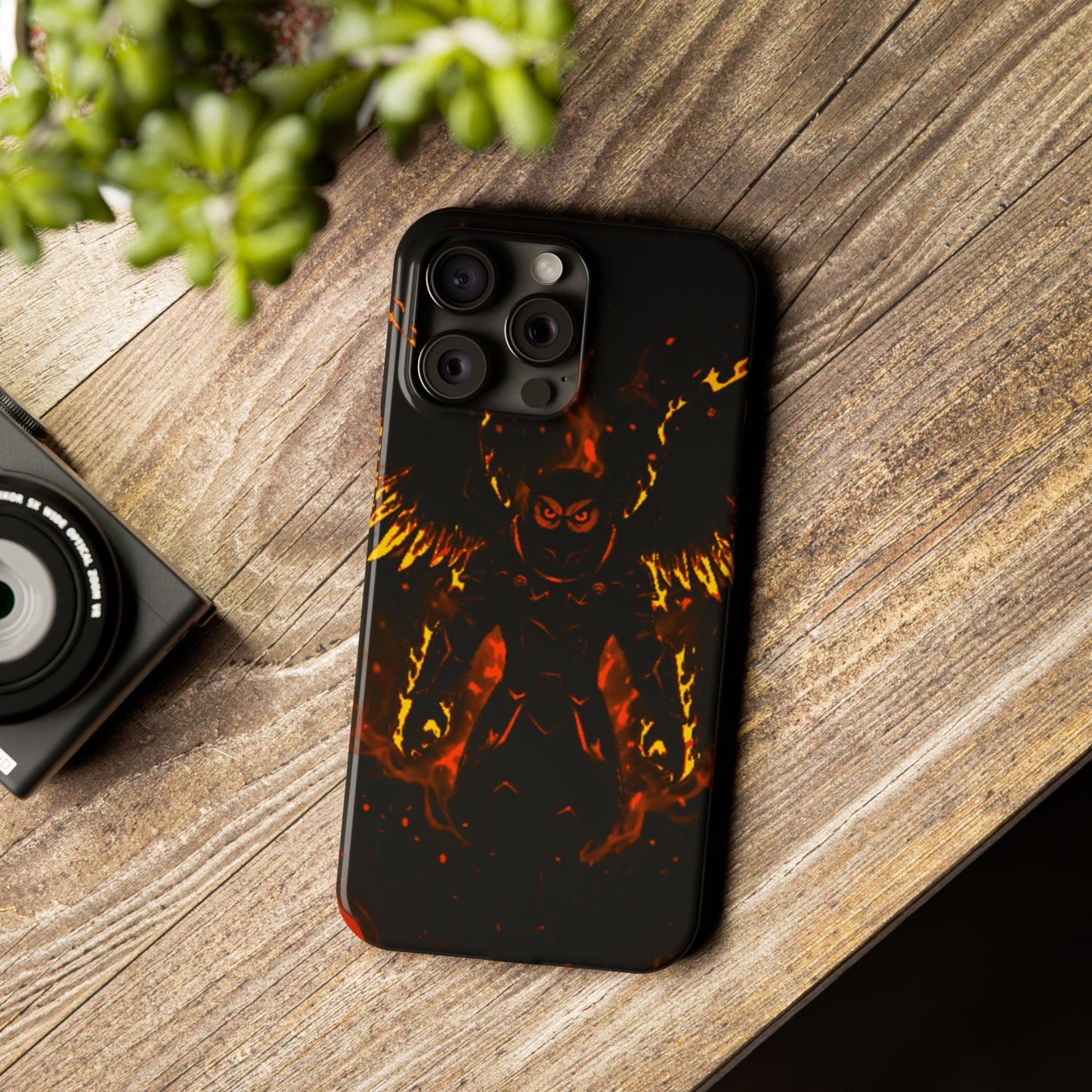 Halloween Agent Quacks Series Slim Phone Cases - Fiery General Onyx Design