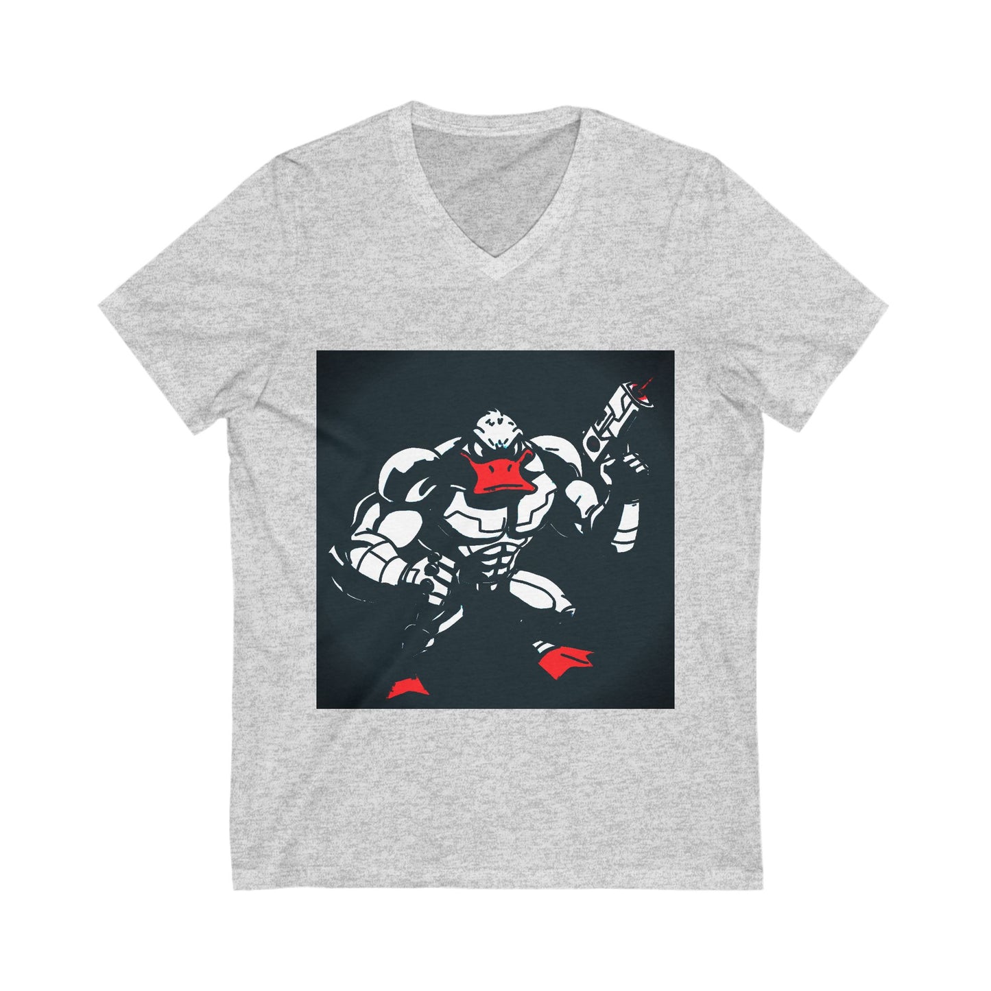 Agent Quacks Series Unisex Jersey Short Sleeve V-Neck Tee - Quacks Design