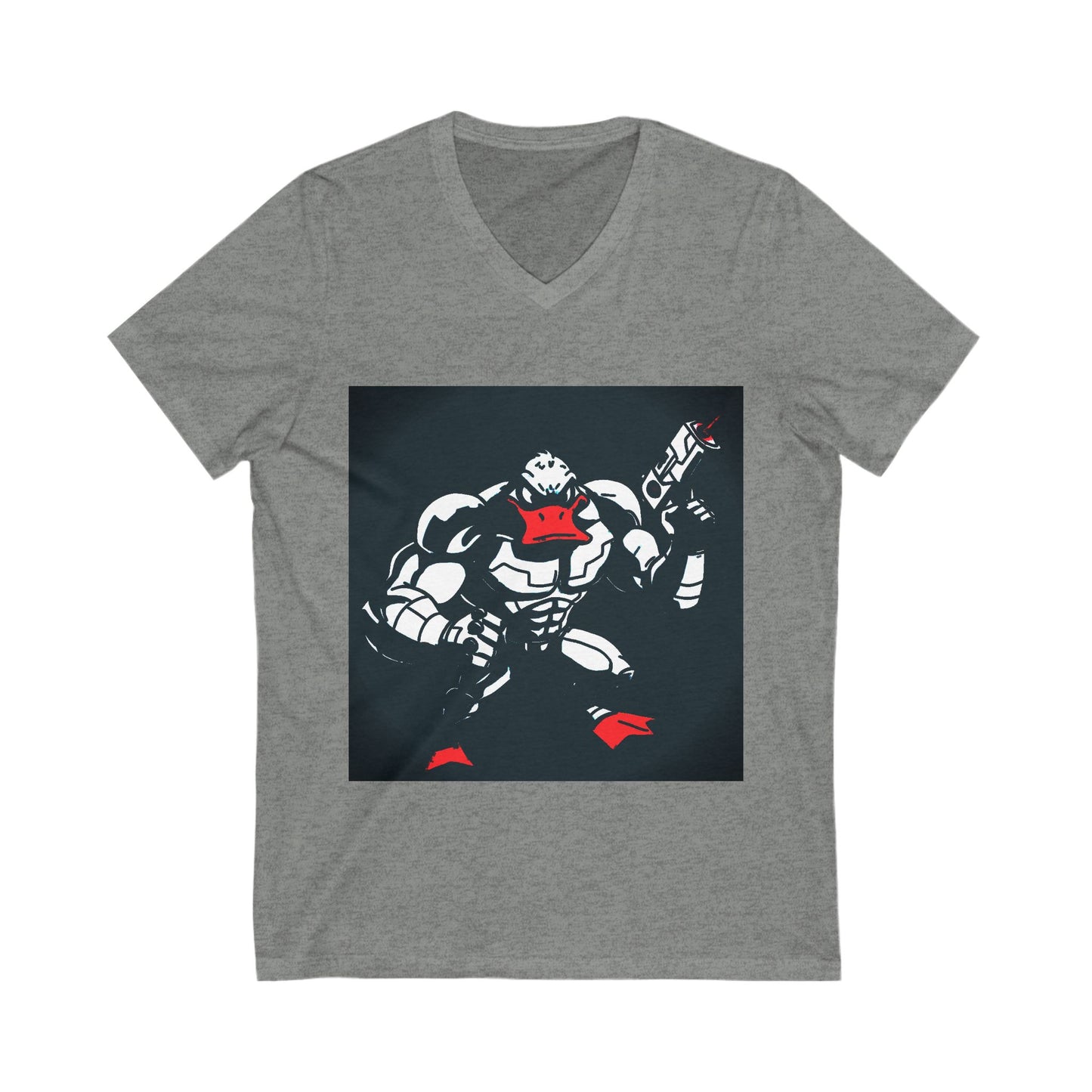 Agent Quacks Series Unisex Jersey Short Sleeve V-Neck Tee - Quacks Design