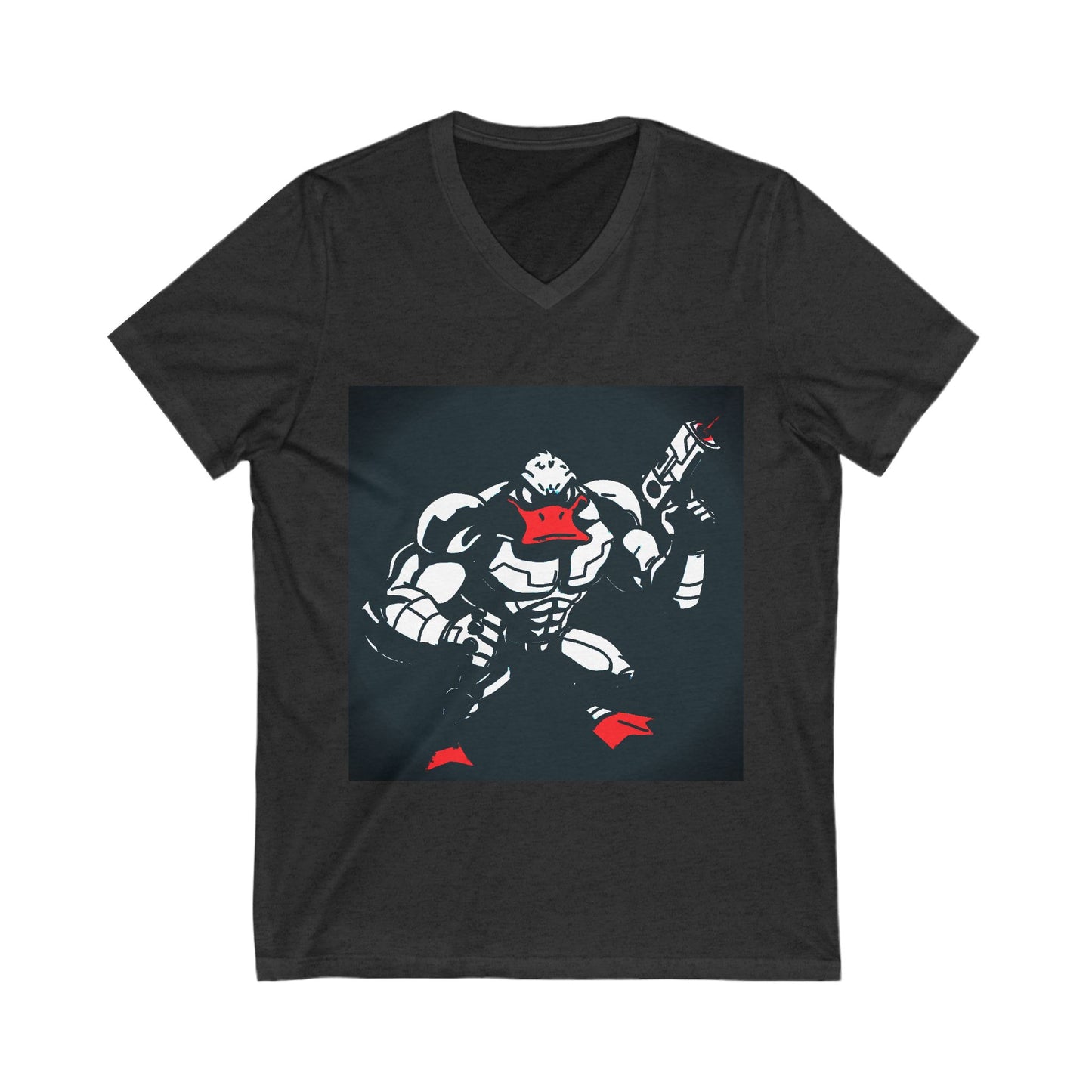 Agent Quacks Series Unisex Jersey Short Sleeve V-Neck Tee - Quacks Design