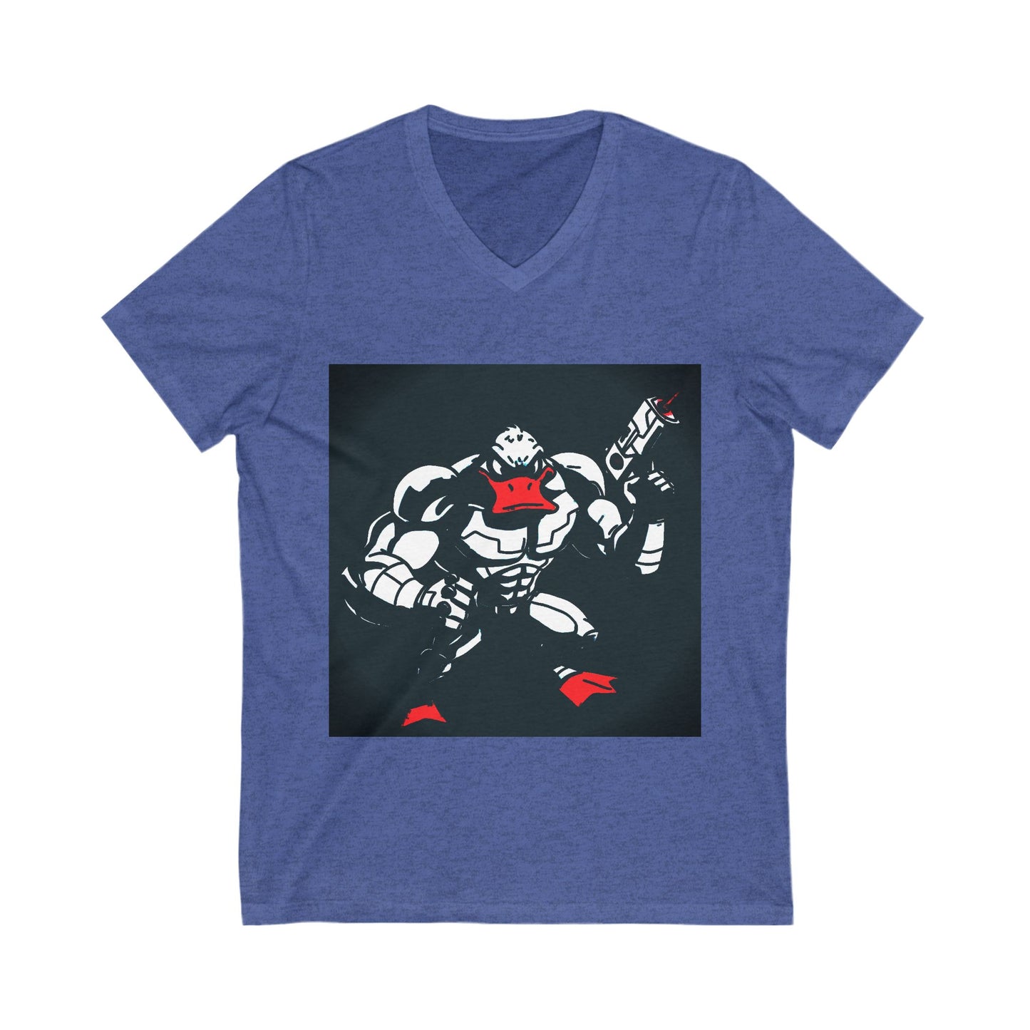 Agent Quacks Series Unisex Jersey Short Sleeve V-Neck Tee - Quacks Design