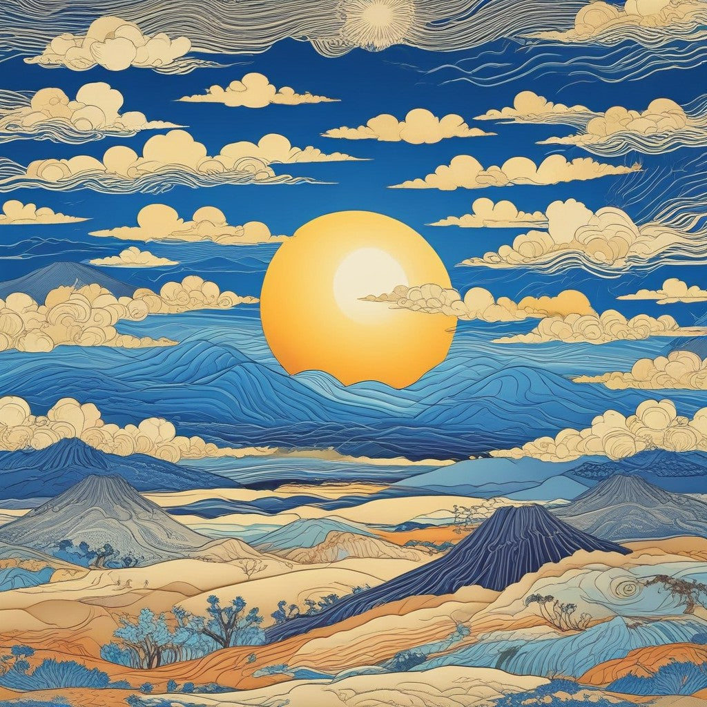 Desert sunrise collection of 101