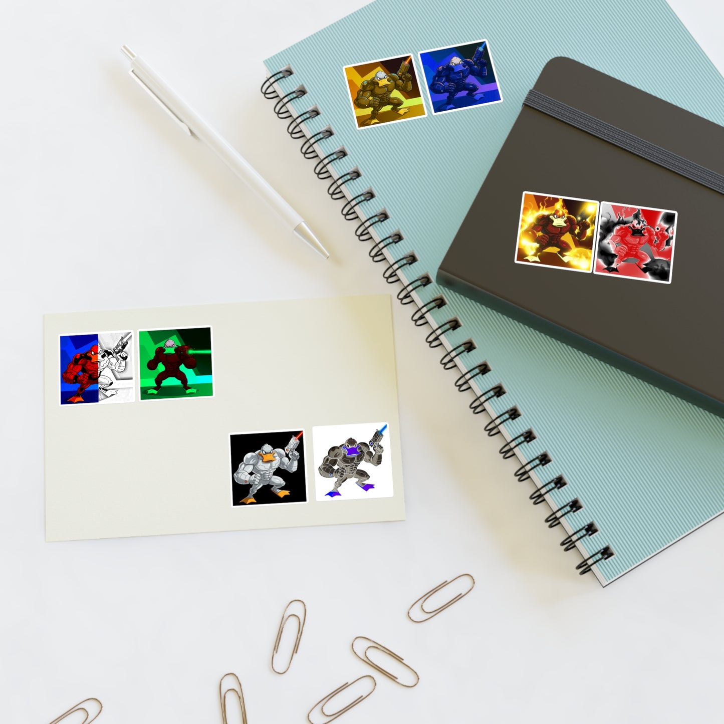 Agent Quacks Series Sticker Sheets - Quacks Design