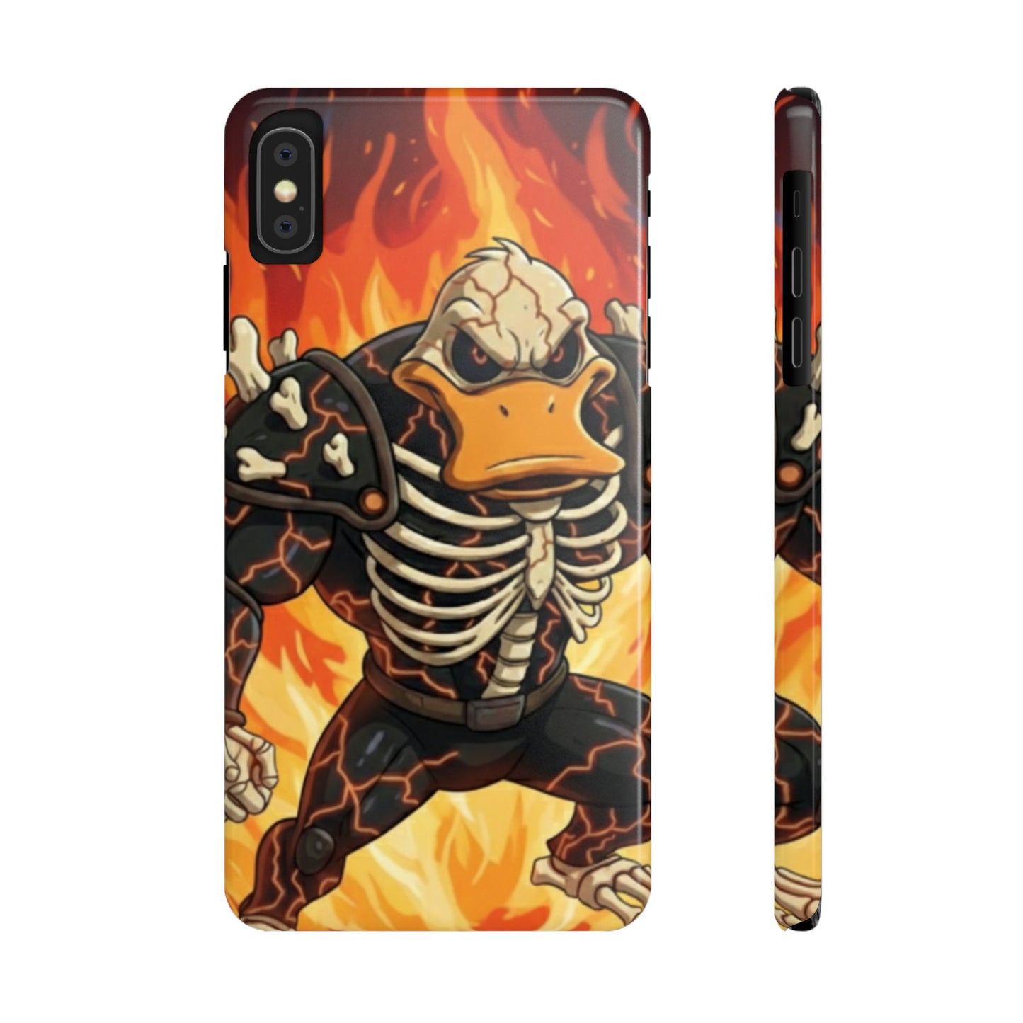 Halloween Agent Quacks Series Slim Phone Cases - Skeleton Quacks Design