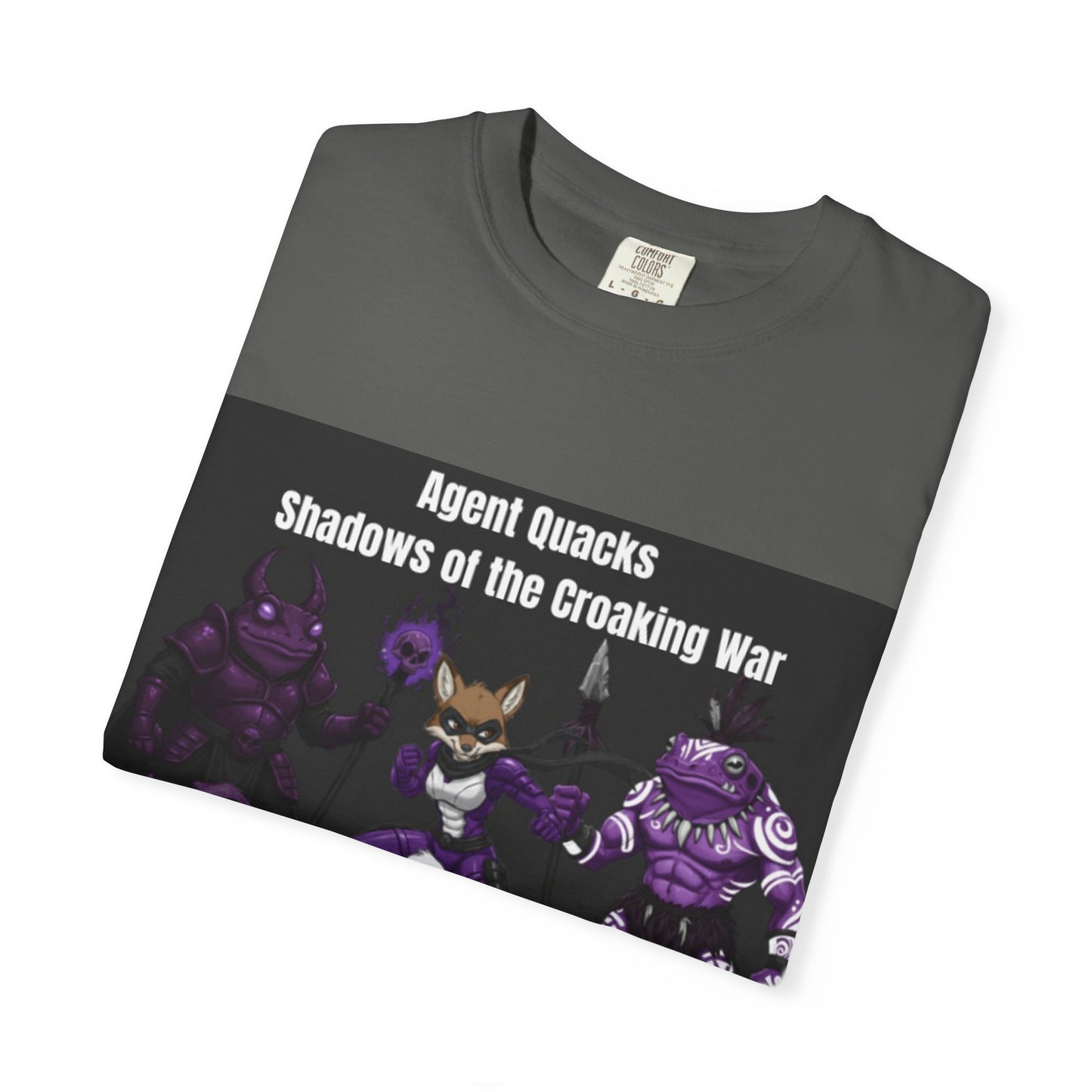 Agent Quacks – Shadows of the Croaking War | Unisex Garment-Dyed T-Shirt