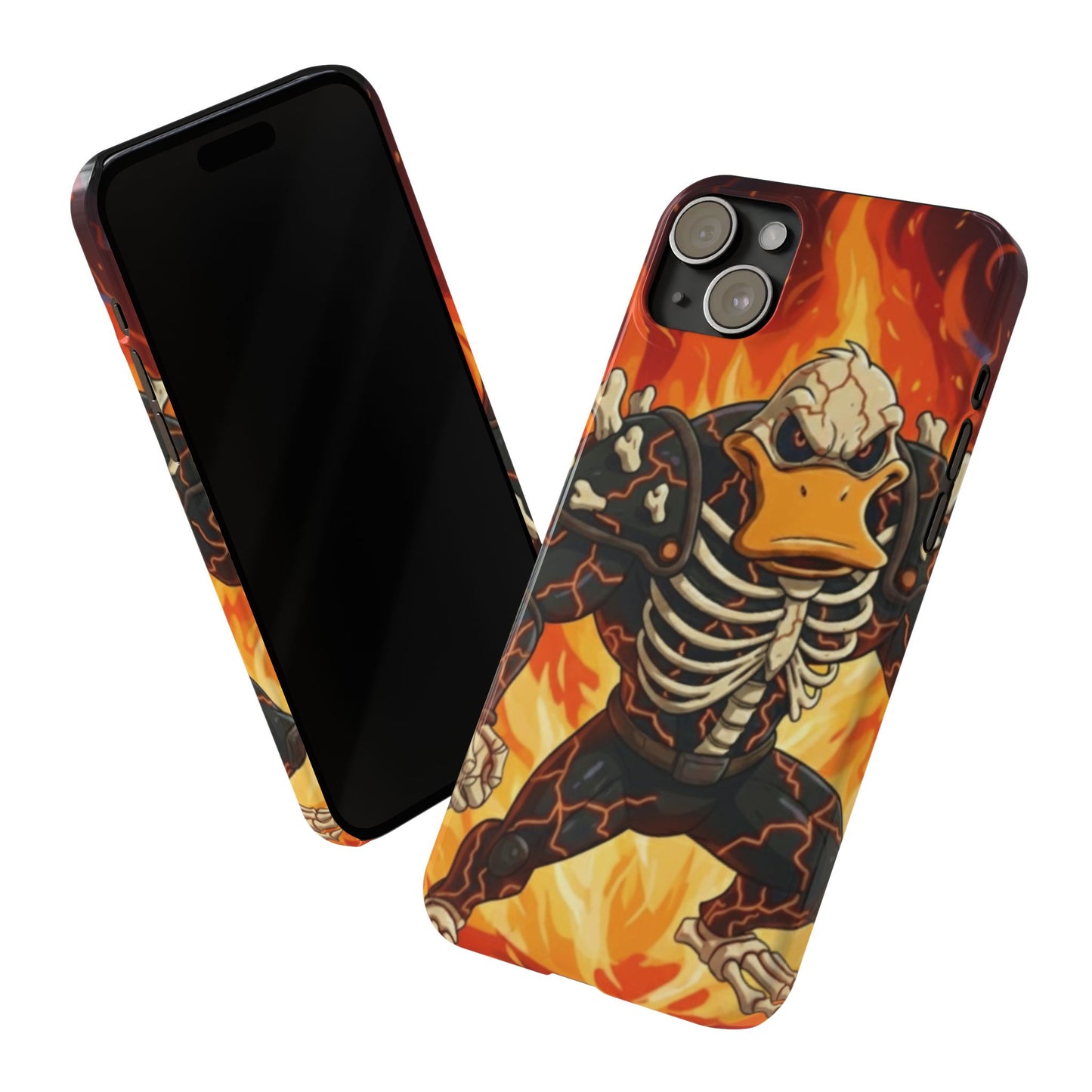 Halloween Agent Quacks Series Slim Phone Cases - Skeleton Quacks Design
