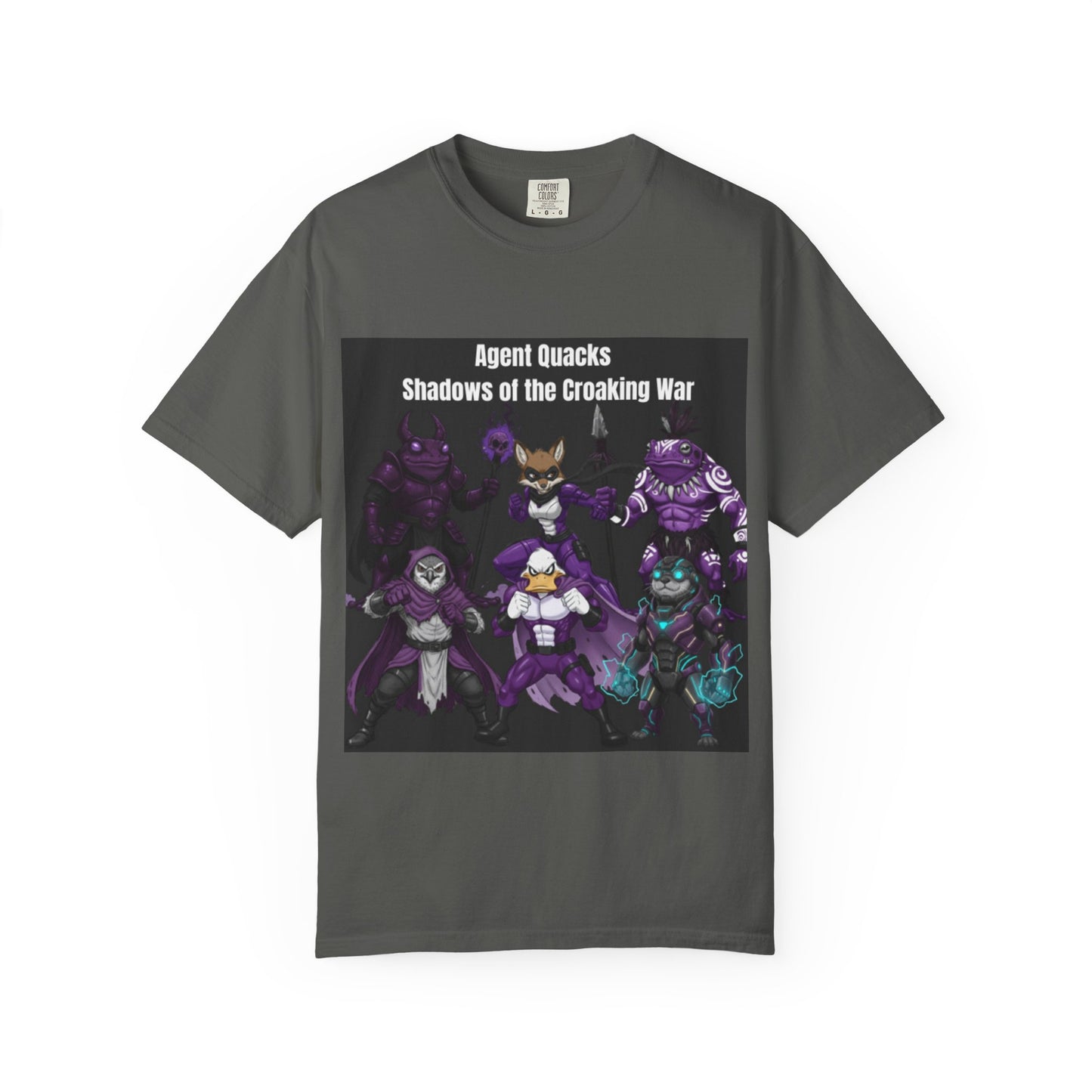 Agent Quacks – Shadows of the Croaking War | Unisex Garment-Dyed T-Shirt