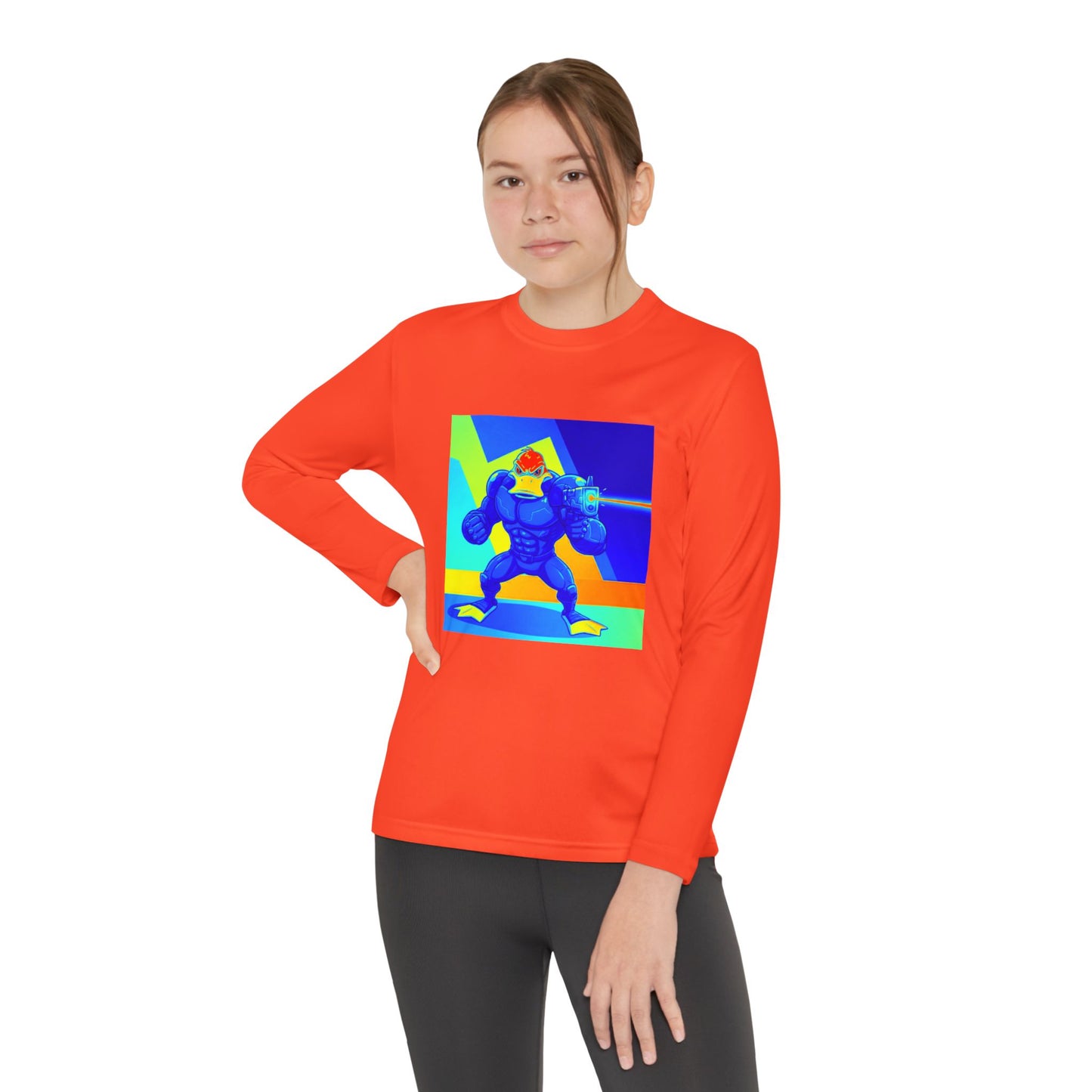 Agent Quacks Series Youth Long Sleeve Competitor Tee - Quacks Design