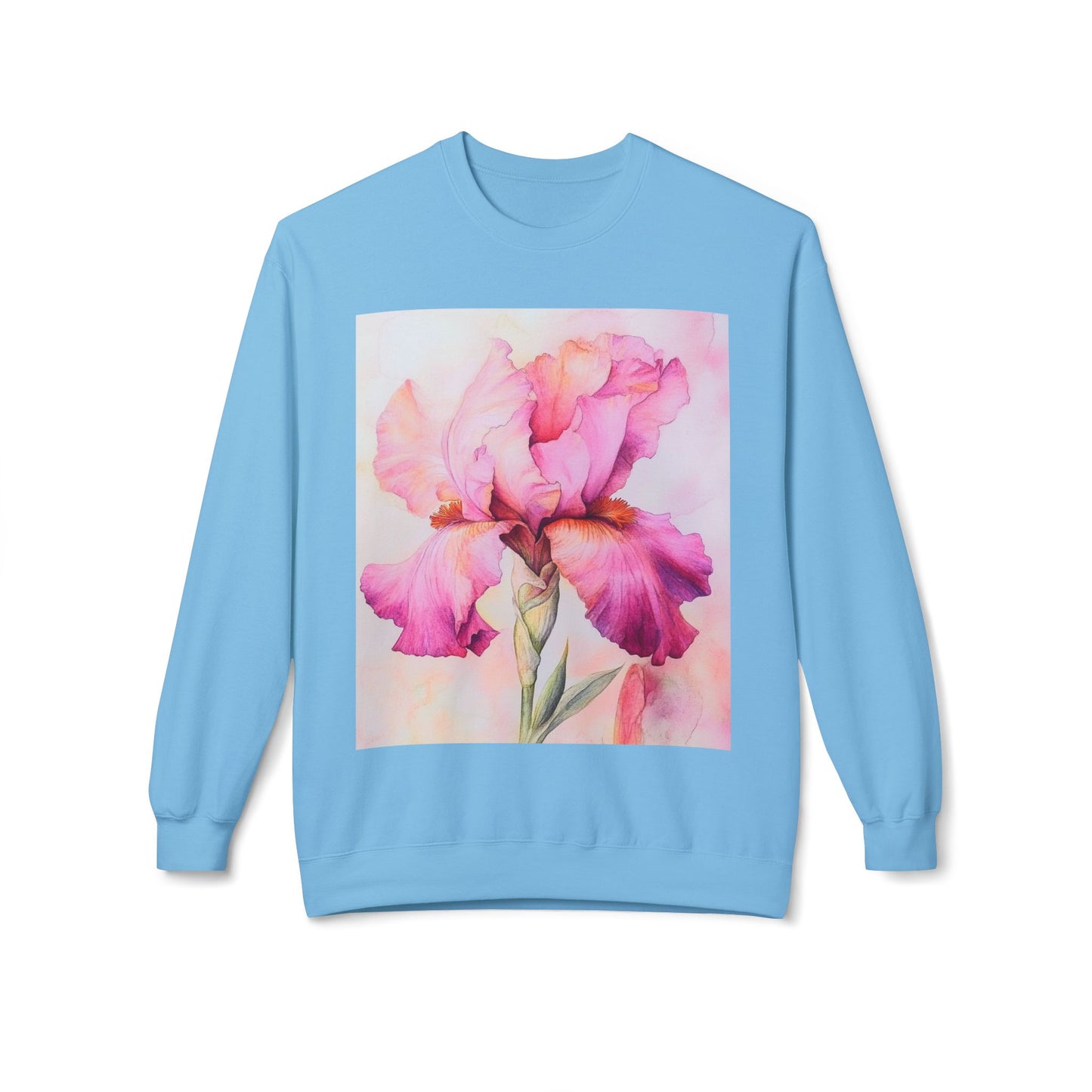 Floral Print Crewneck Sweatshirt, Cozy Sweatshirt, Spring Fashion, Gift for Her, Casual Outfit, Comfortable Fleece